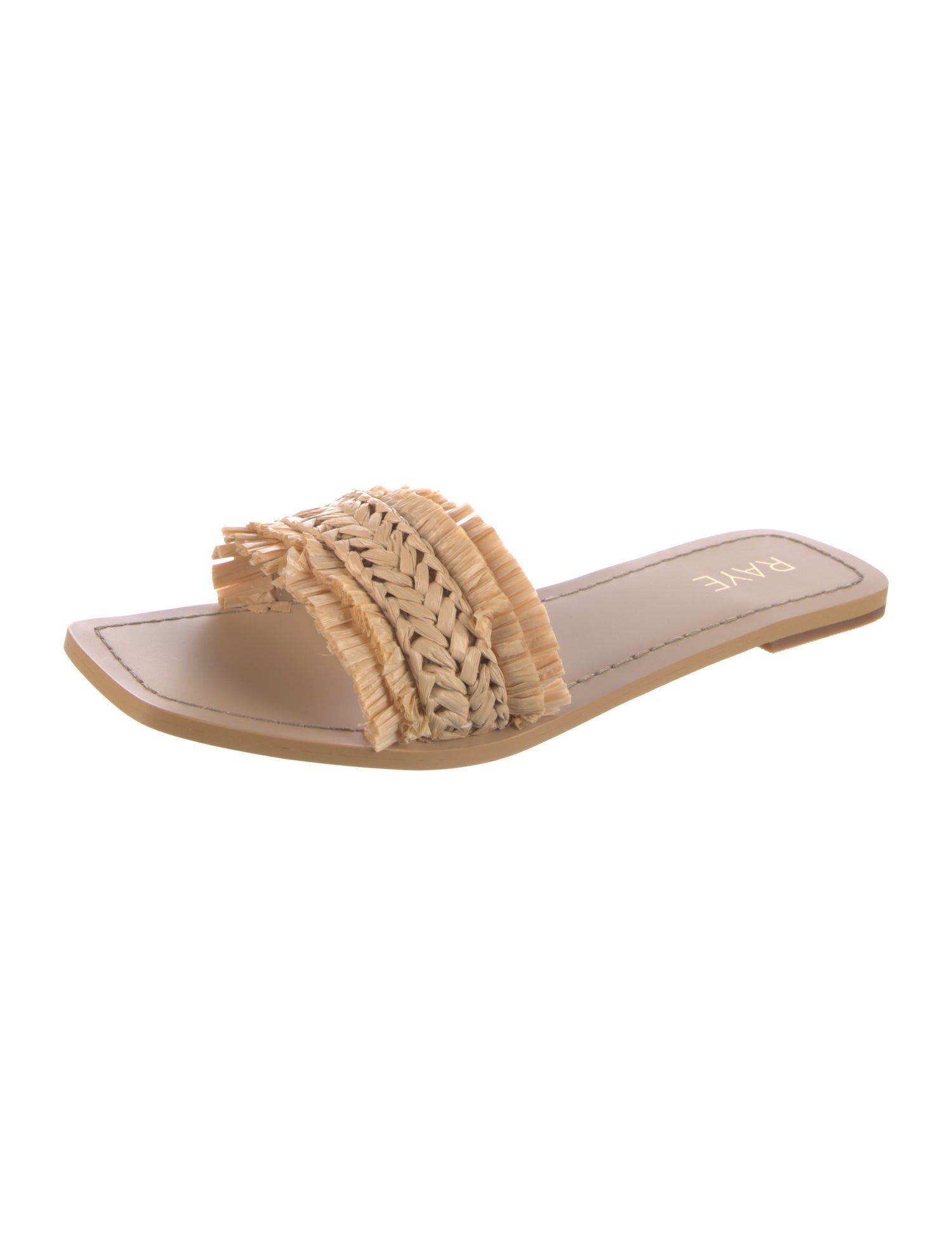 Raye Raffia Slides