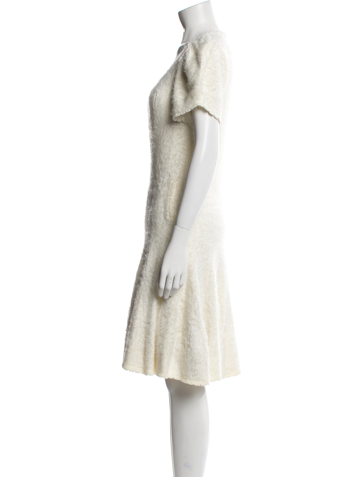 Ryan Lo V-Neck Knee-Length Dress