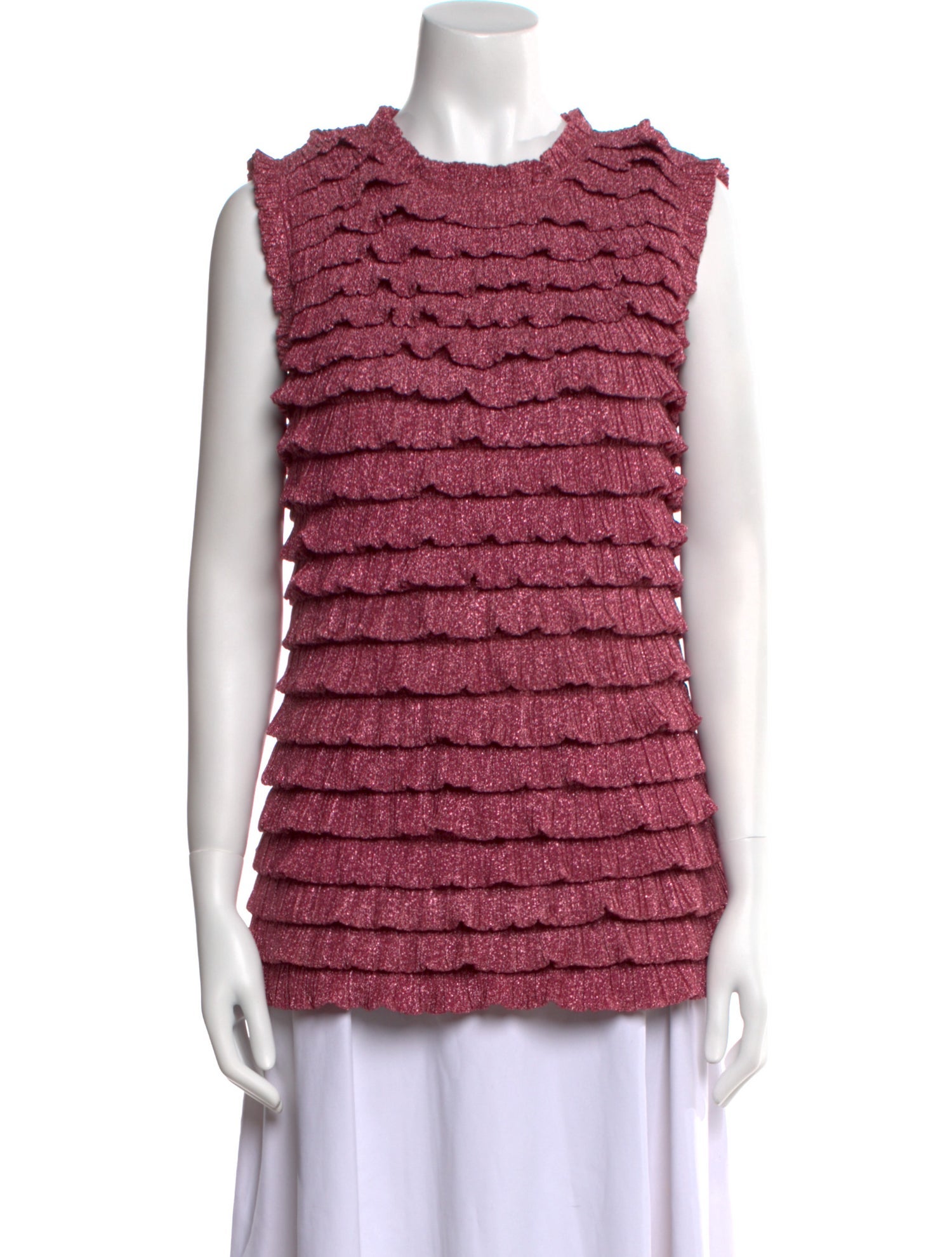 Ryan Lo Striped Crew Neck Top