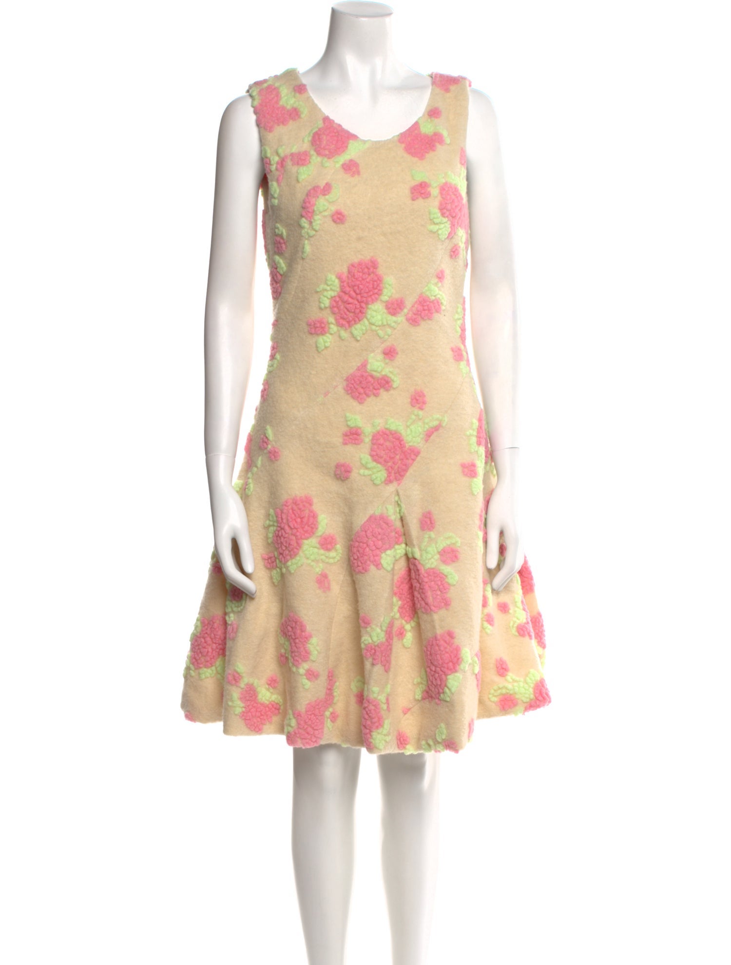 Ryan Lo Floral Print Knee-Length Dress