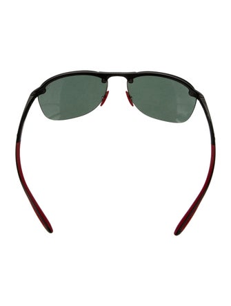 Ray Ban x Scuderia Ferrari Round Tinted Sunglasses