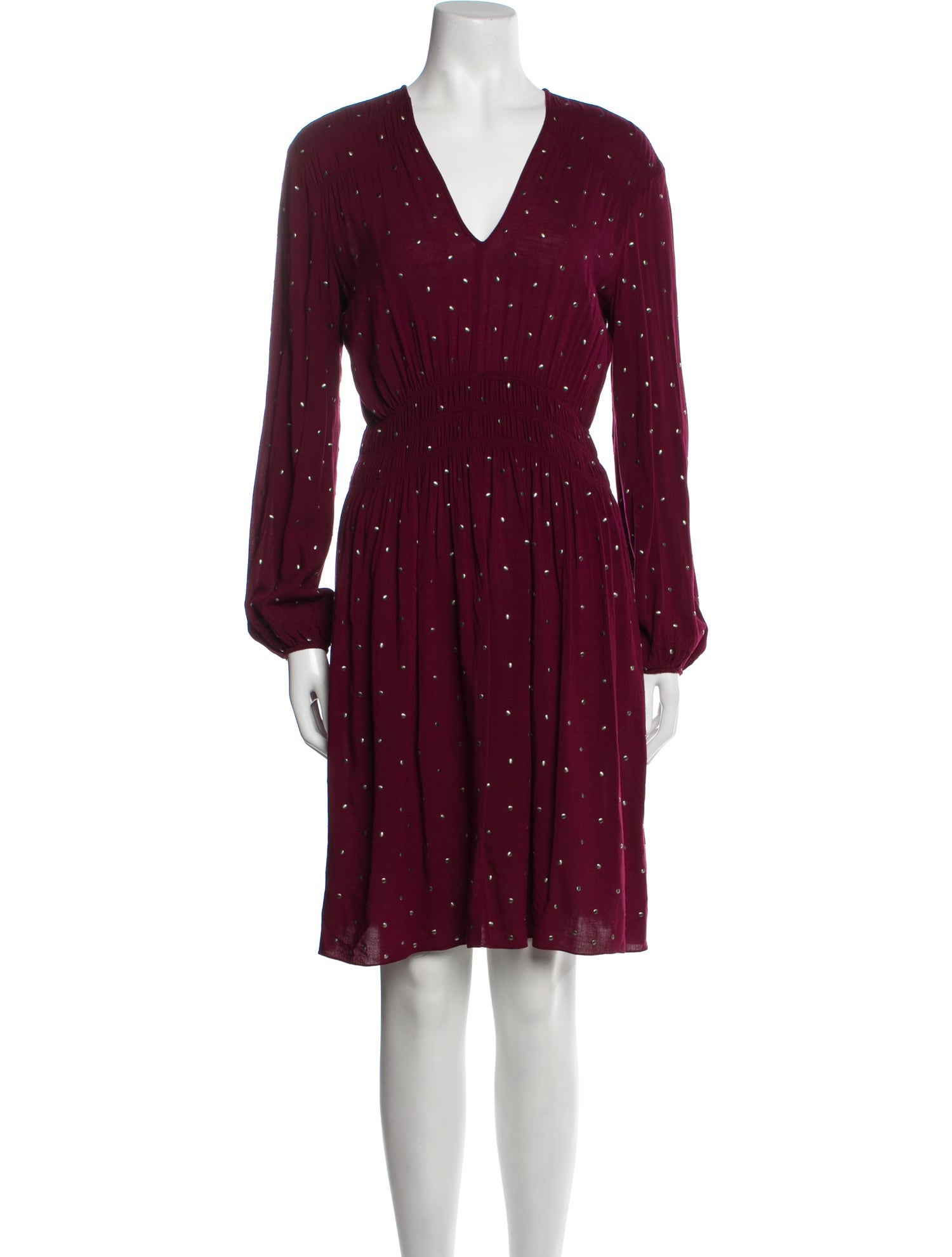 Rebecca Taylor Polka Dot Print Knee-Length Dress