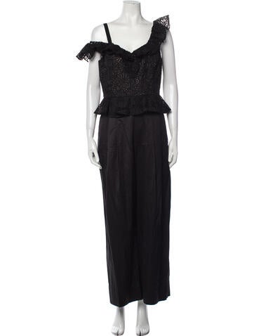 Rebecca Taylor Jumpsuits and Rompers Silk V-Neck Jumpsuit US 10 | L