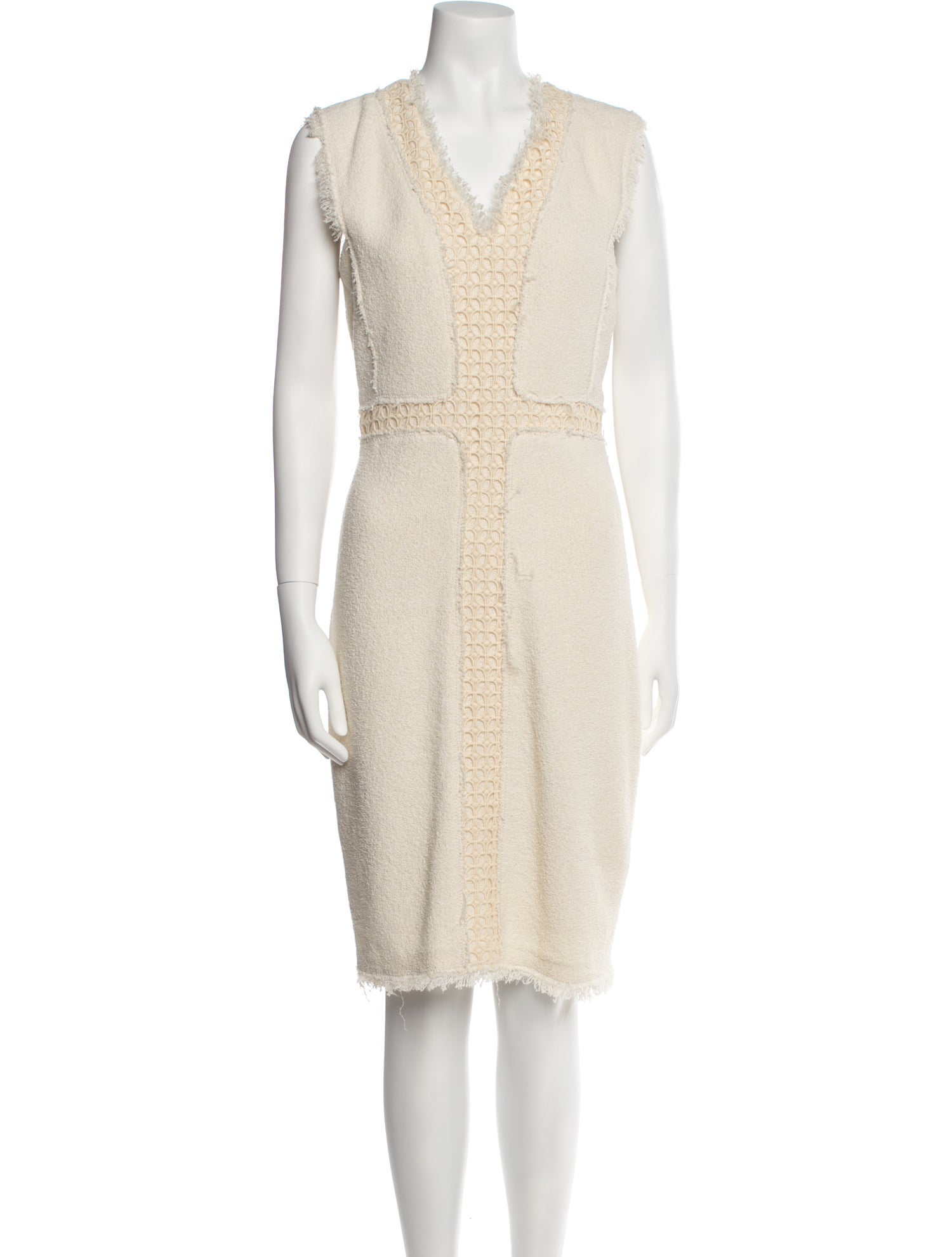 Rebecca Taylor V-Neck Knee-Length Dress