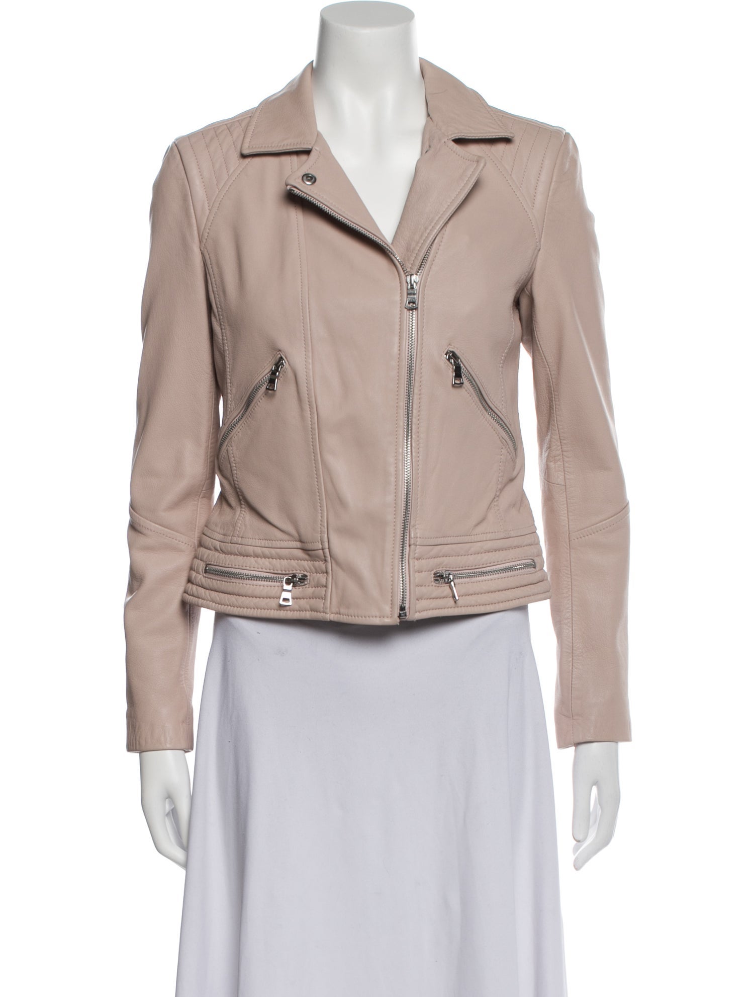 Rebecca Taylor Lamb Leather Biker Jacket