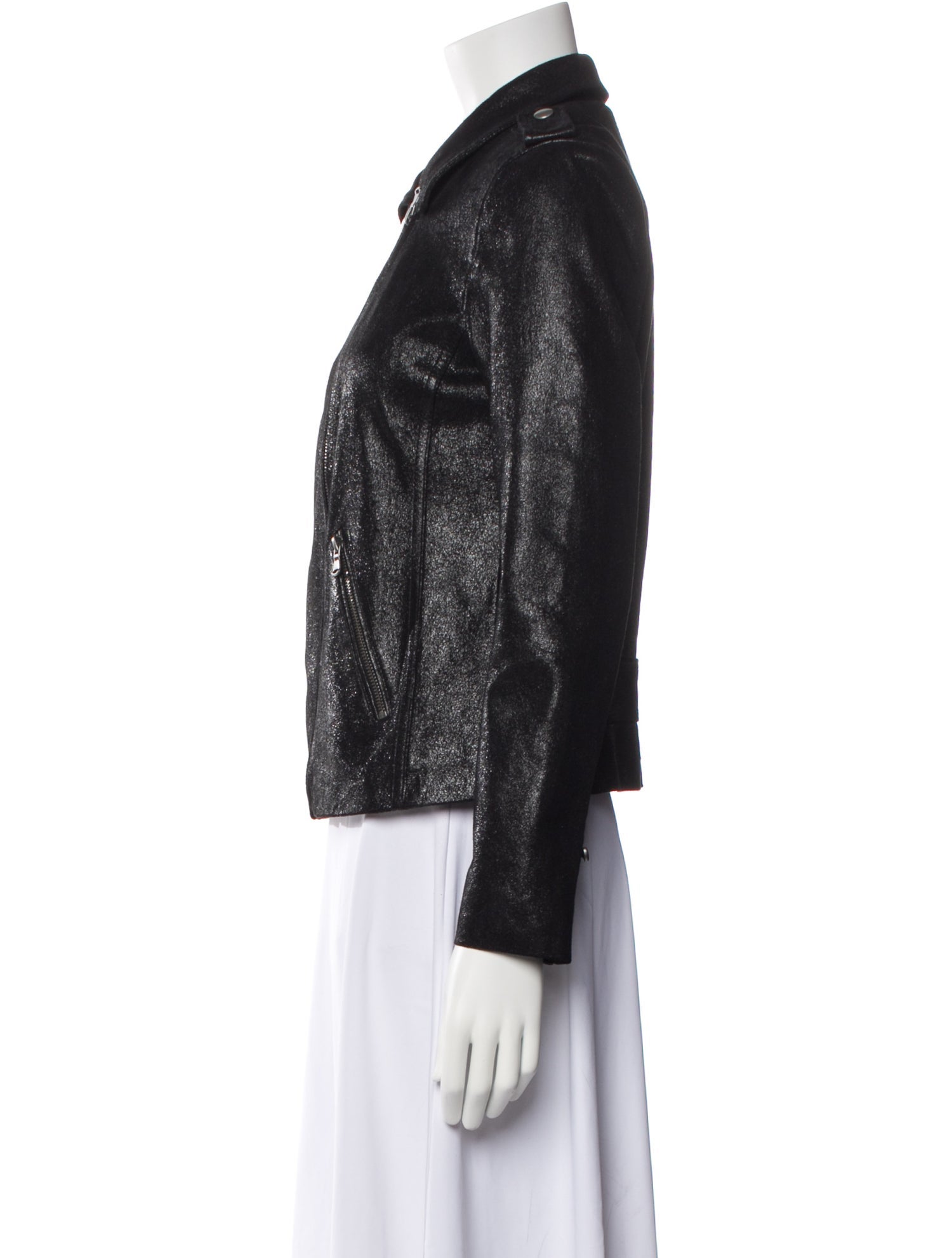 Rebecca Taylor Lamb Leather Biker Jacket
