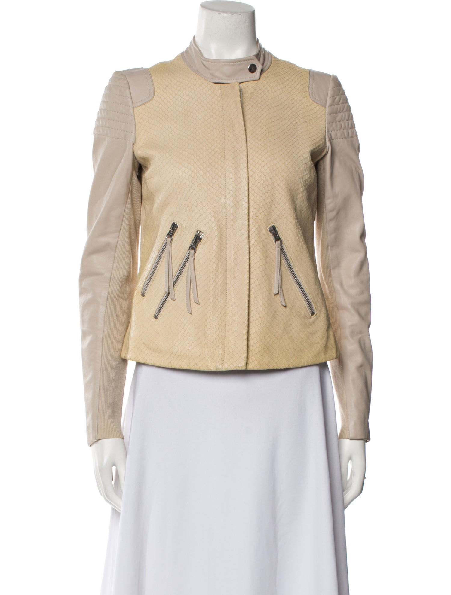 Rebecca Taylor Lamb Leather Biker Jacket