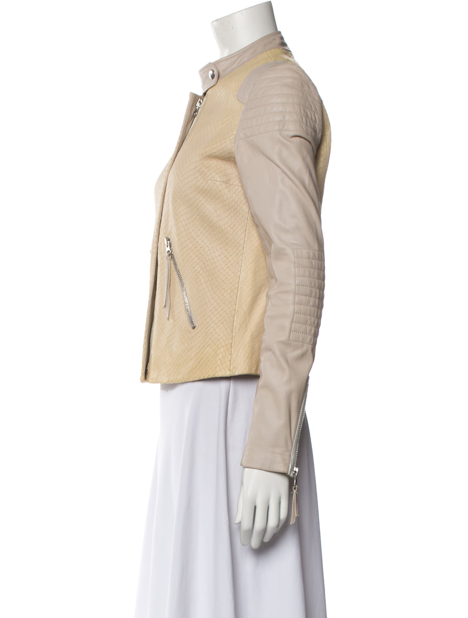 Rebecca Taylor Lamb Leather Biker Jacket