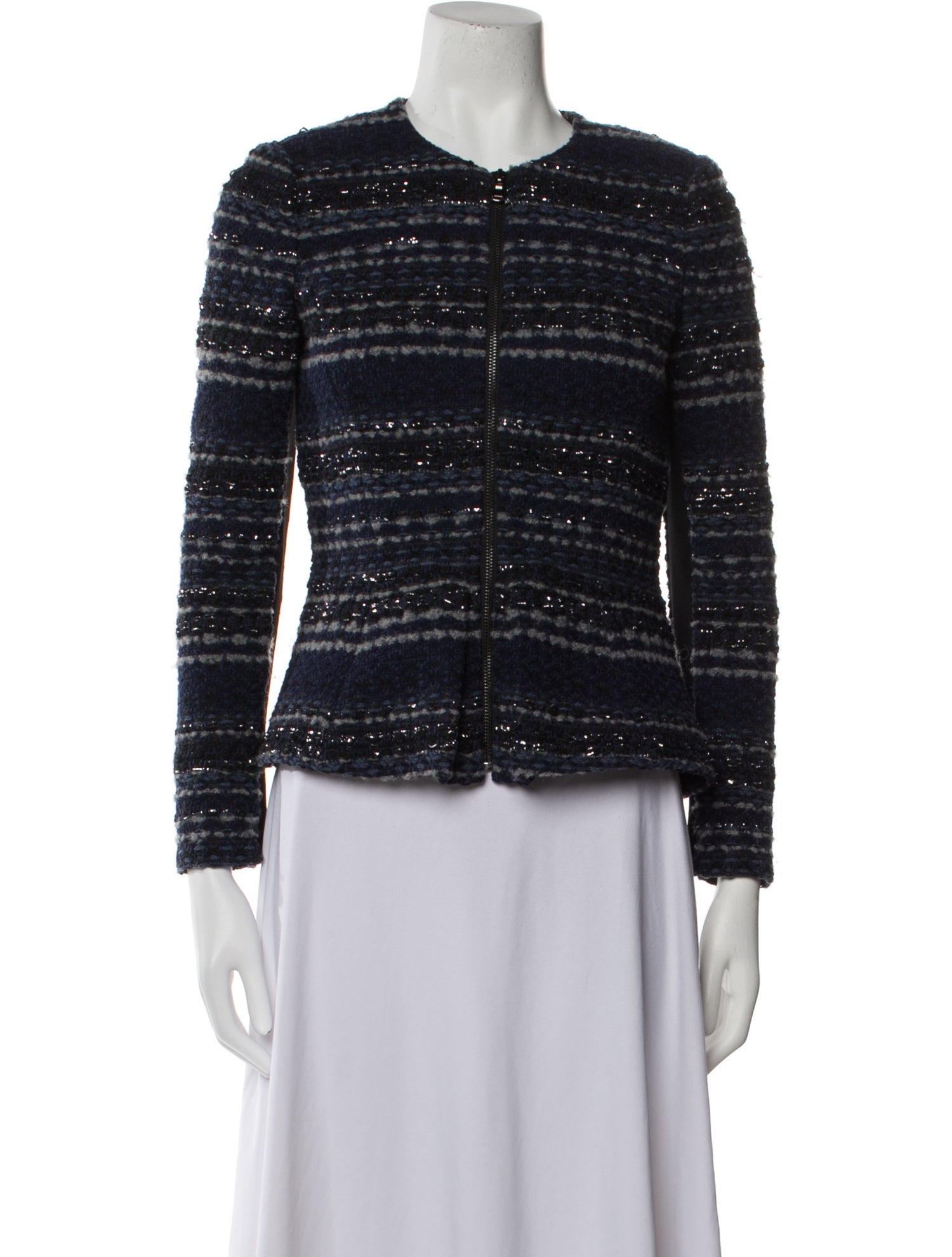 Rebecca Taylor Striped Evening Jacket