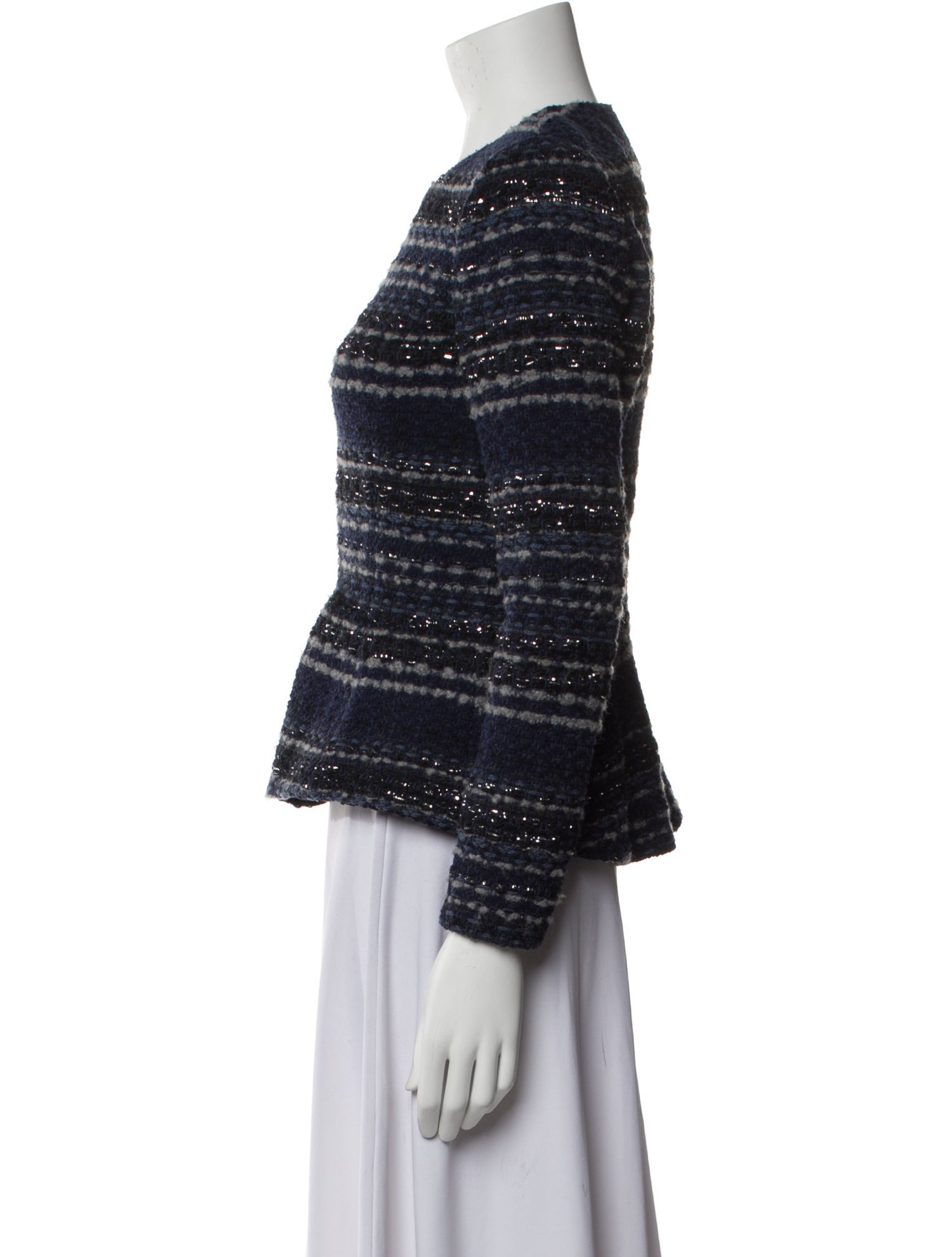 Rebecca Taylor Striped Evening Jacket