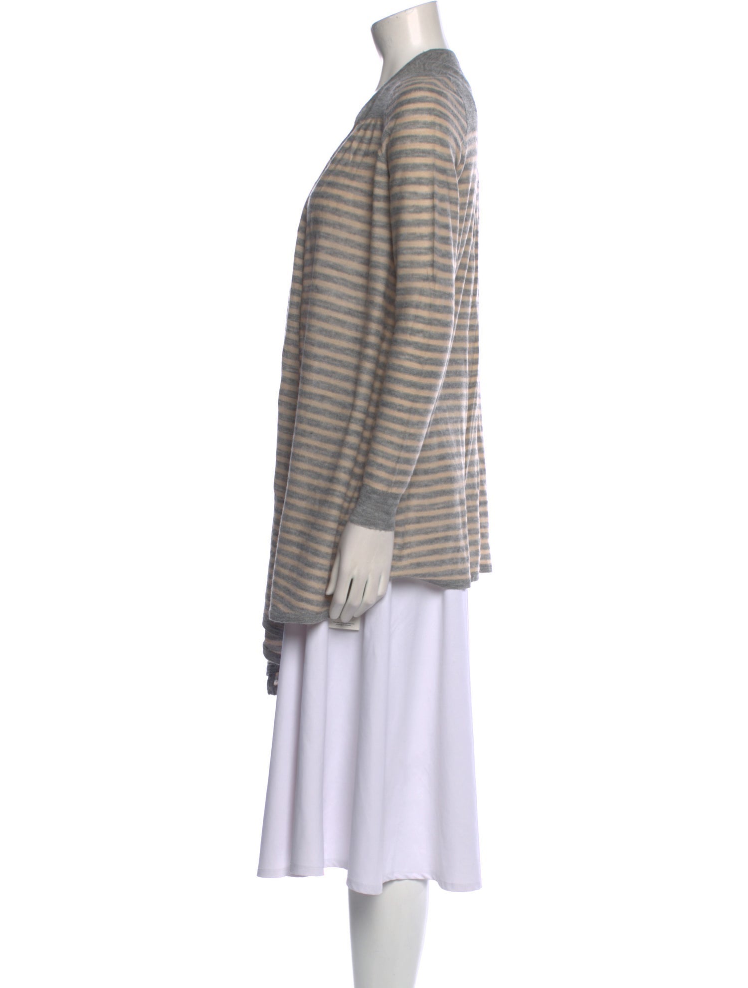 Rebecca Taylor Striped V-Neck Sweater