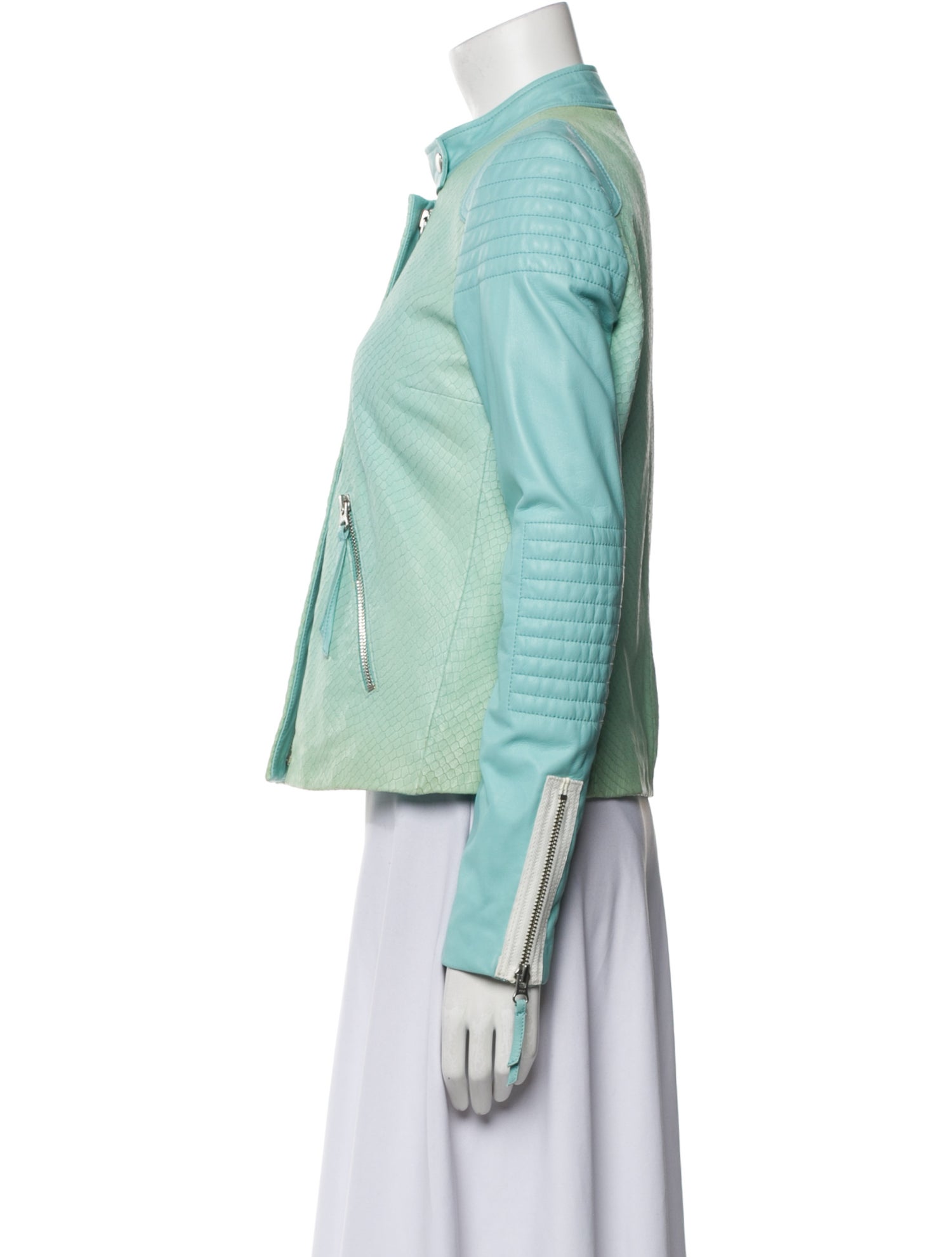 Rebecca Taylor Leather Evening Jacket