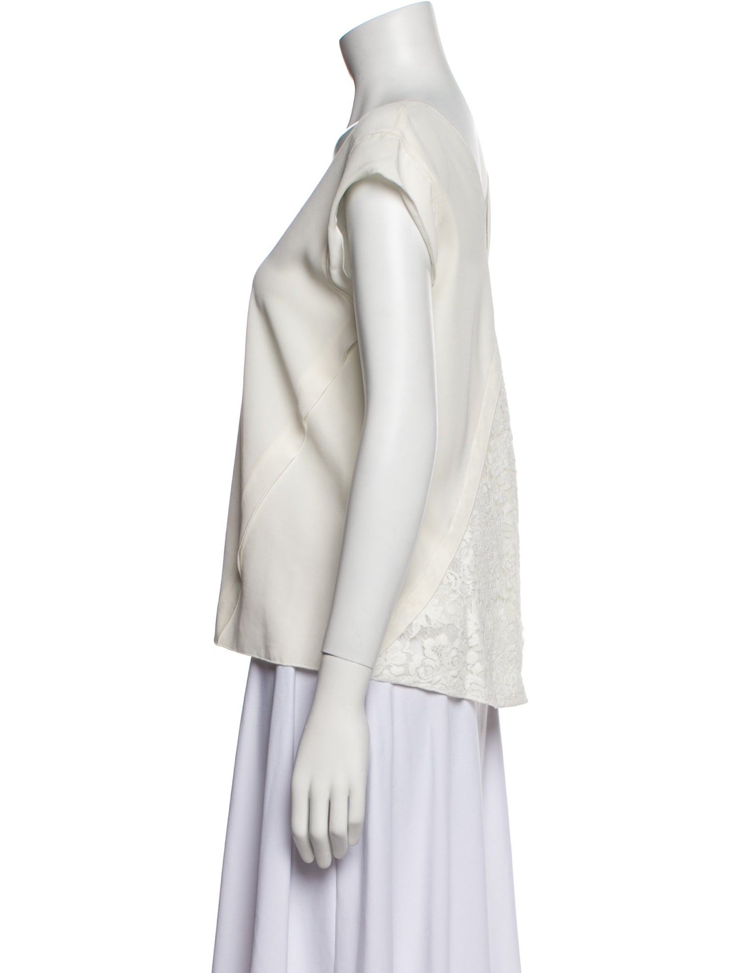 Rebecca Taylor V-Neck Short Sleeve Blouse