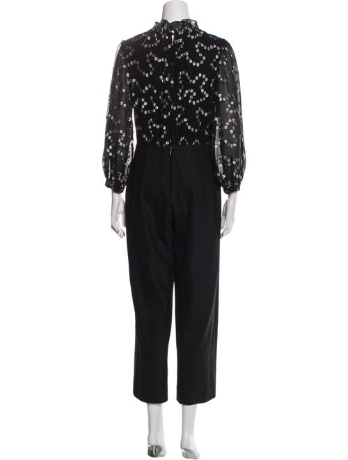 Rebecca Taylor Silk Polka Dot Print Jumpsuit