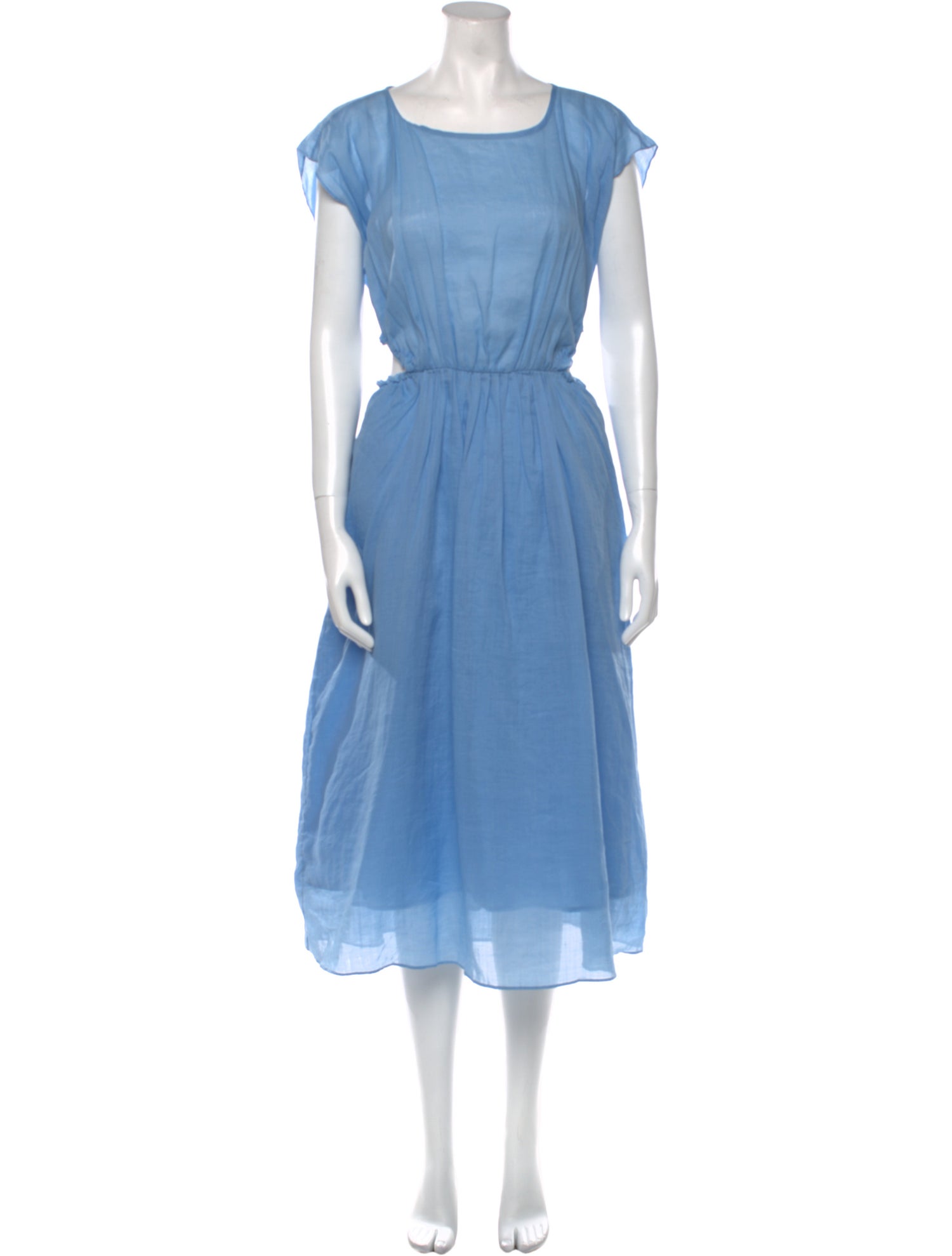 Rebecca Taylor Bateau Neckline Long Dress