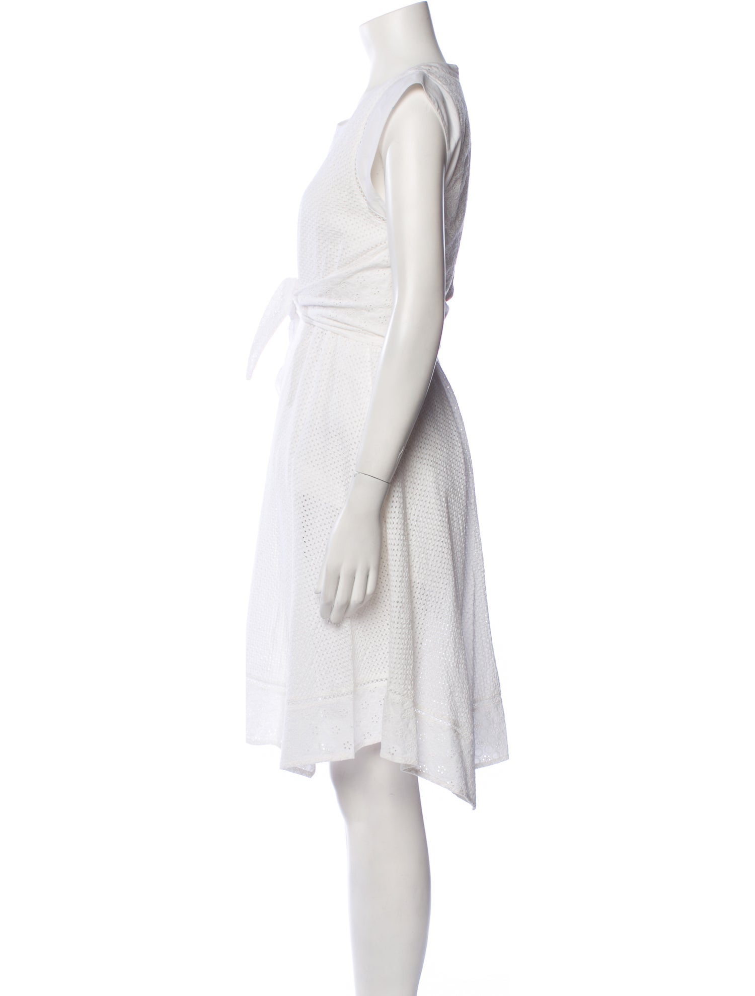 Rebecca Taylor Scoop Neck Knee-Length Dress