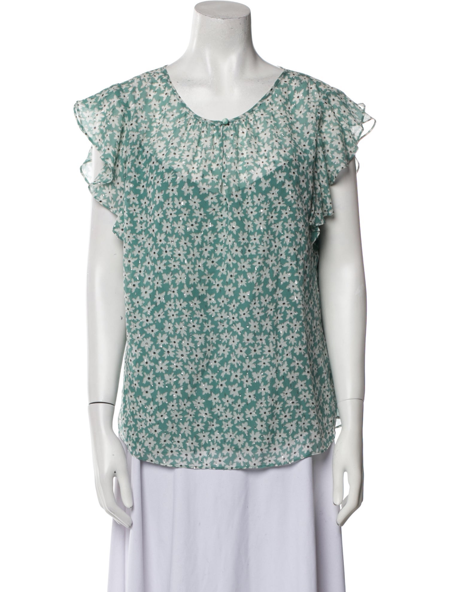 Rebecca Taylor Silk Floral Print Blouse