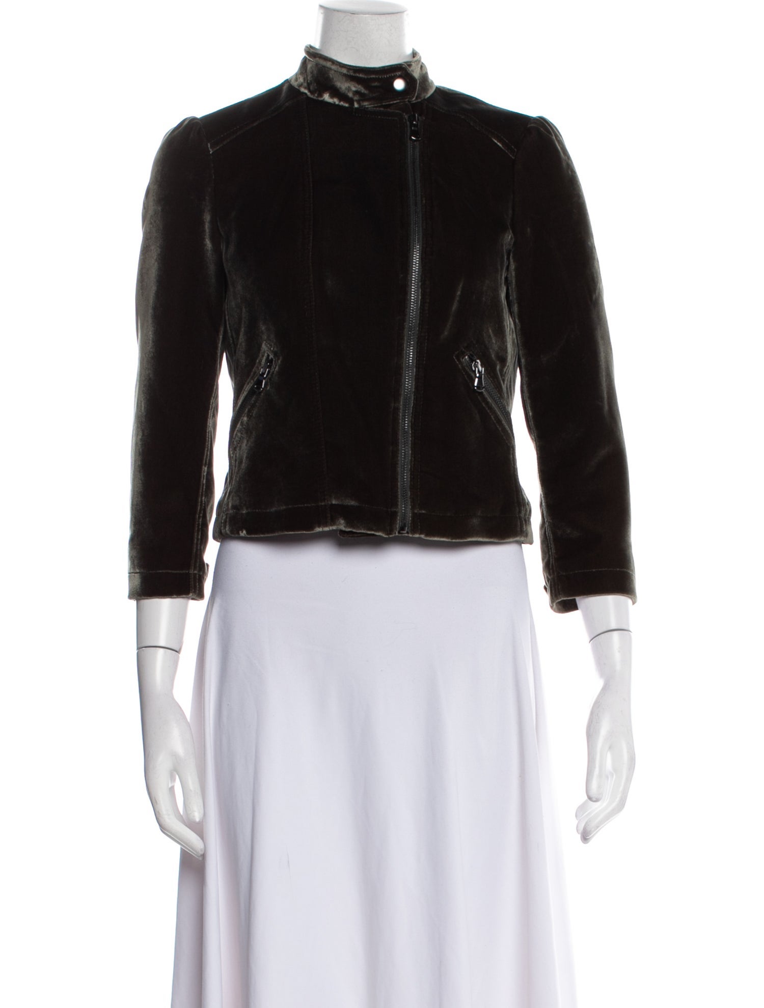 Rebecca Taylor Velvet Biker Jacket