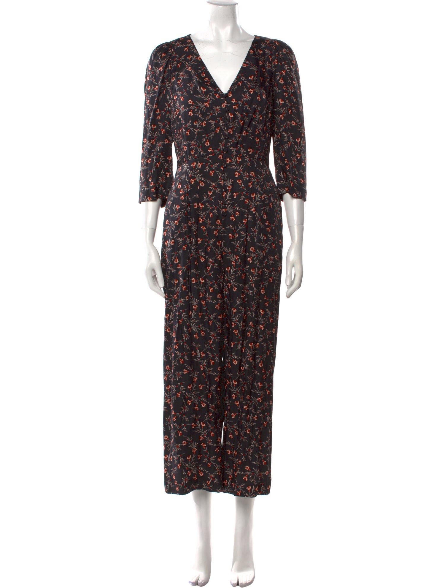 Rebecca Taylor Silk Floral Print Jumpsuit w/ Tags