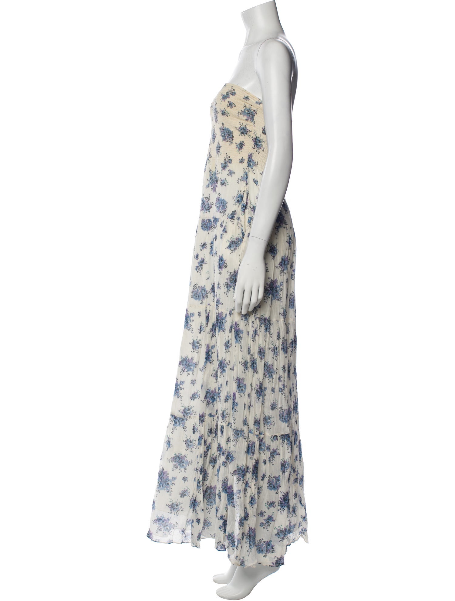 Rebecca Taylor Floral Print Long Dress