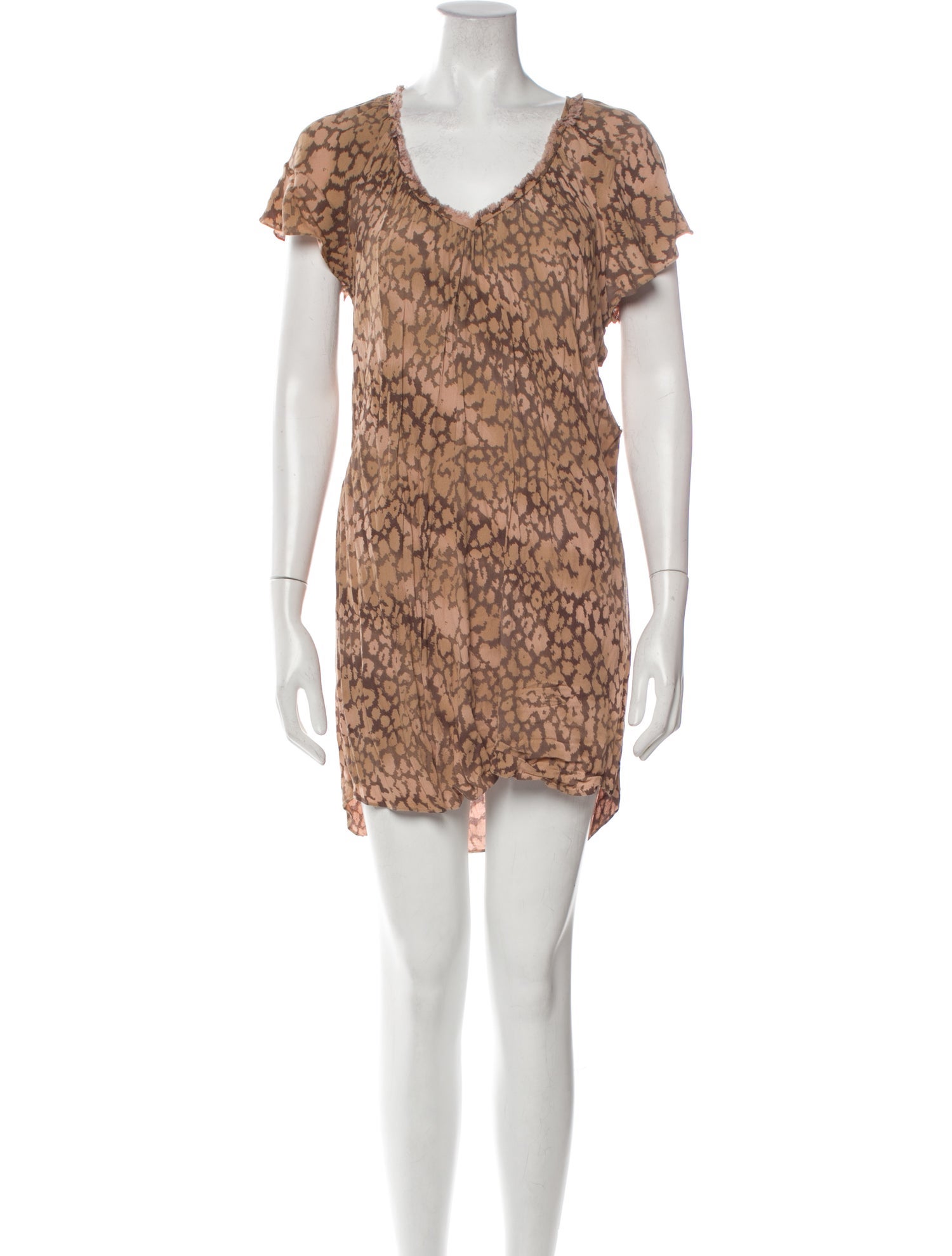 Rebecca Taylor Animal Print Mini Dress