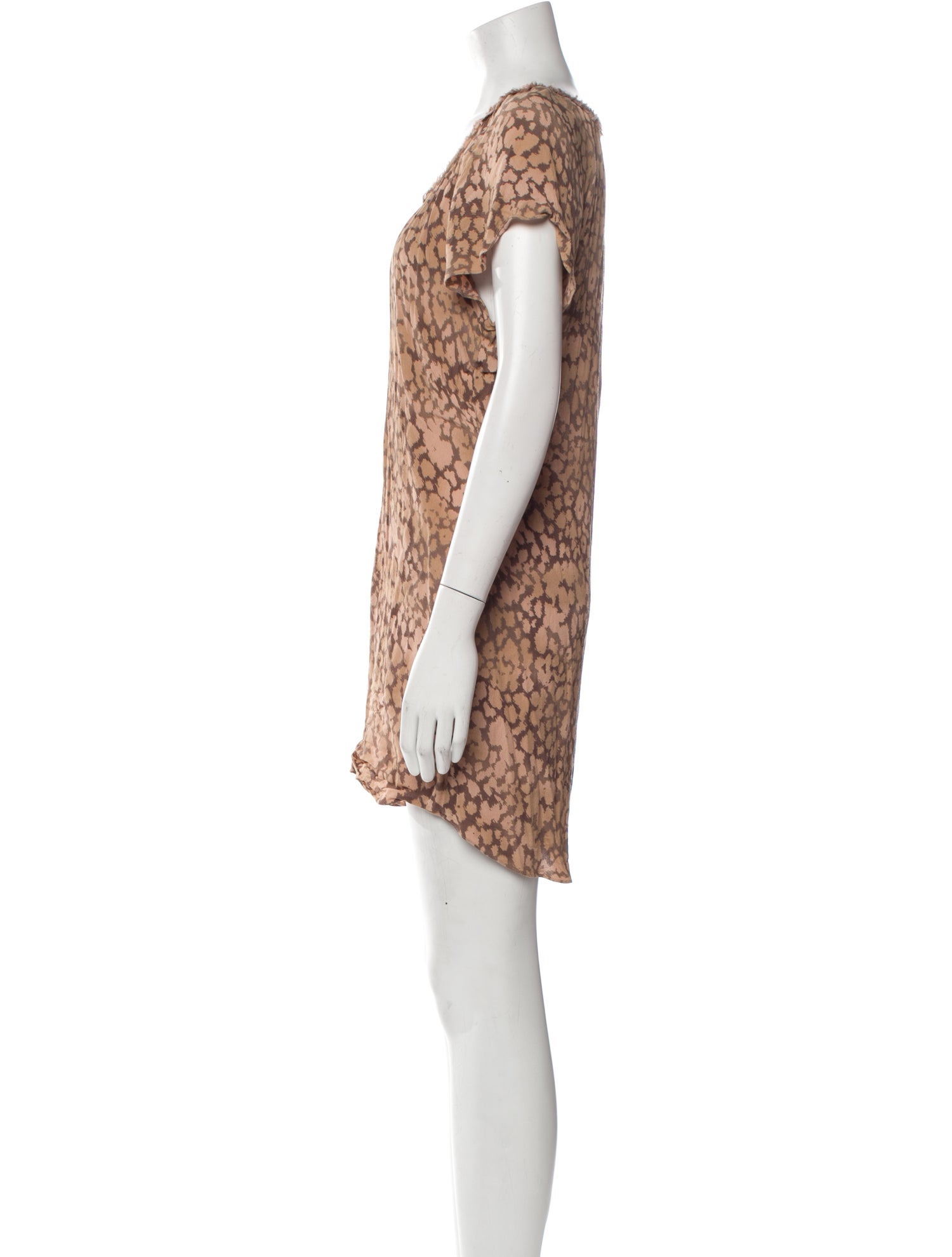 Rebecca Taylor Animal Print Mini Dress
