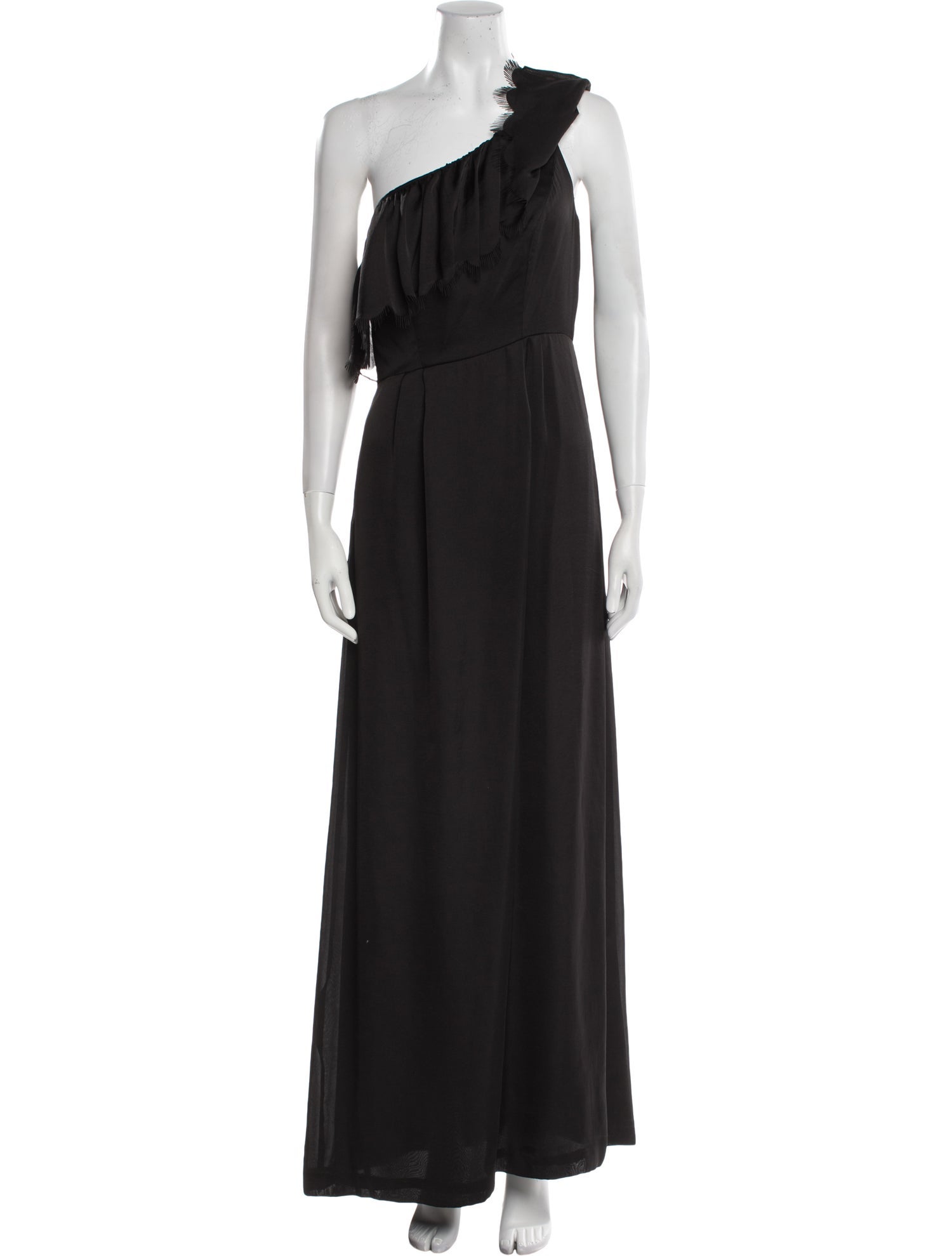 Rebecca Taylor One-Shoulder Long Dress