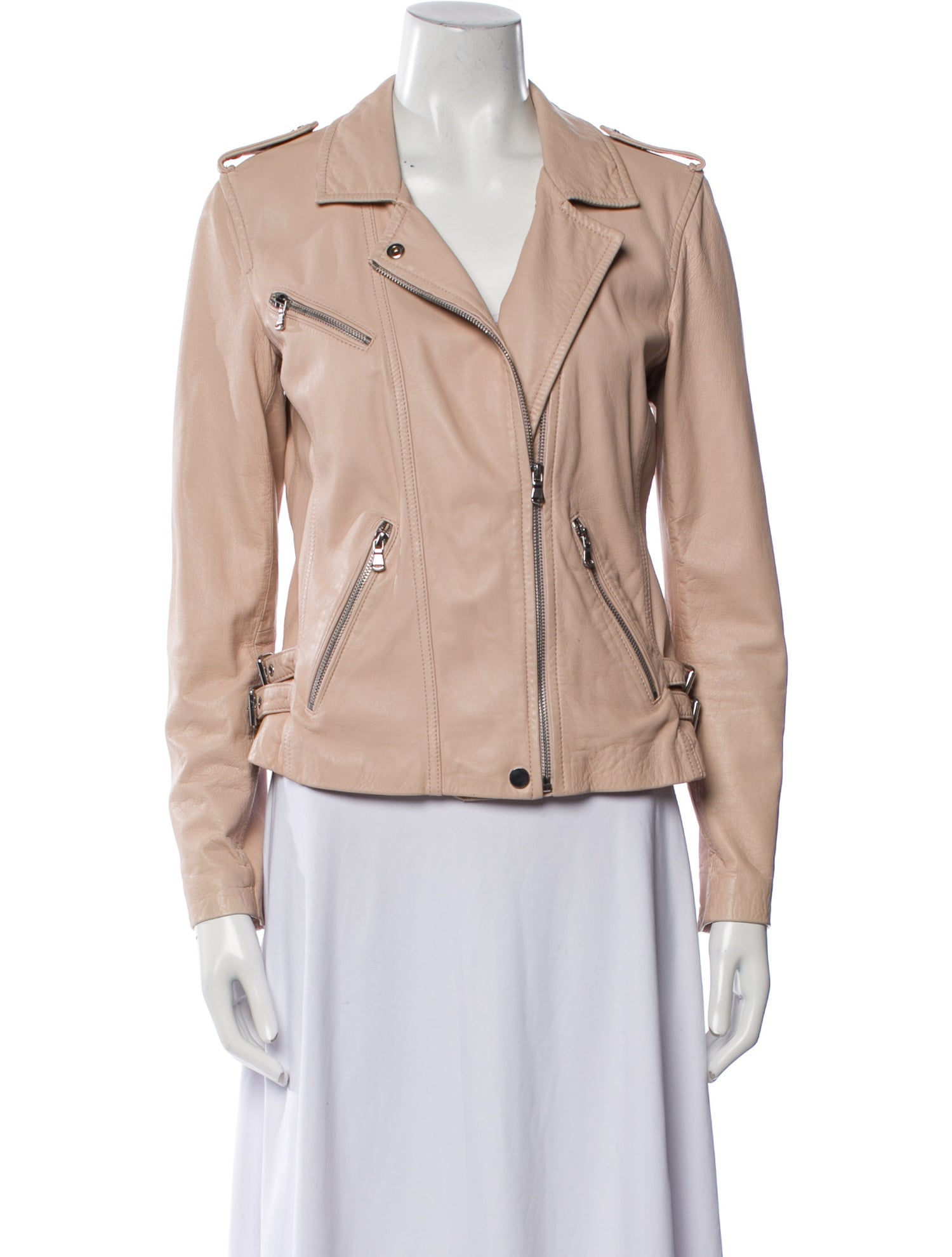 Rebecca Taylor Lamb Leather Biker Jacket