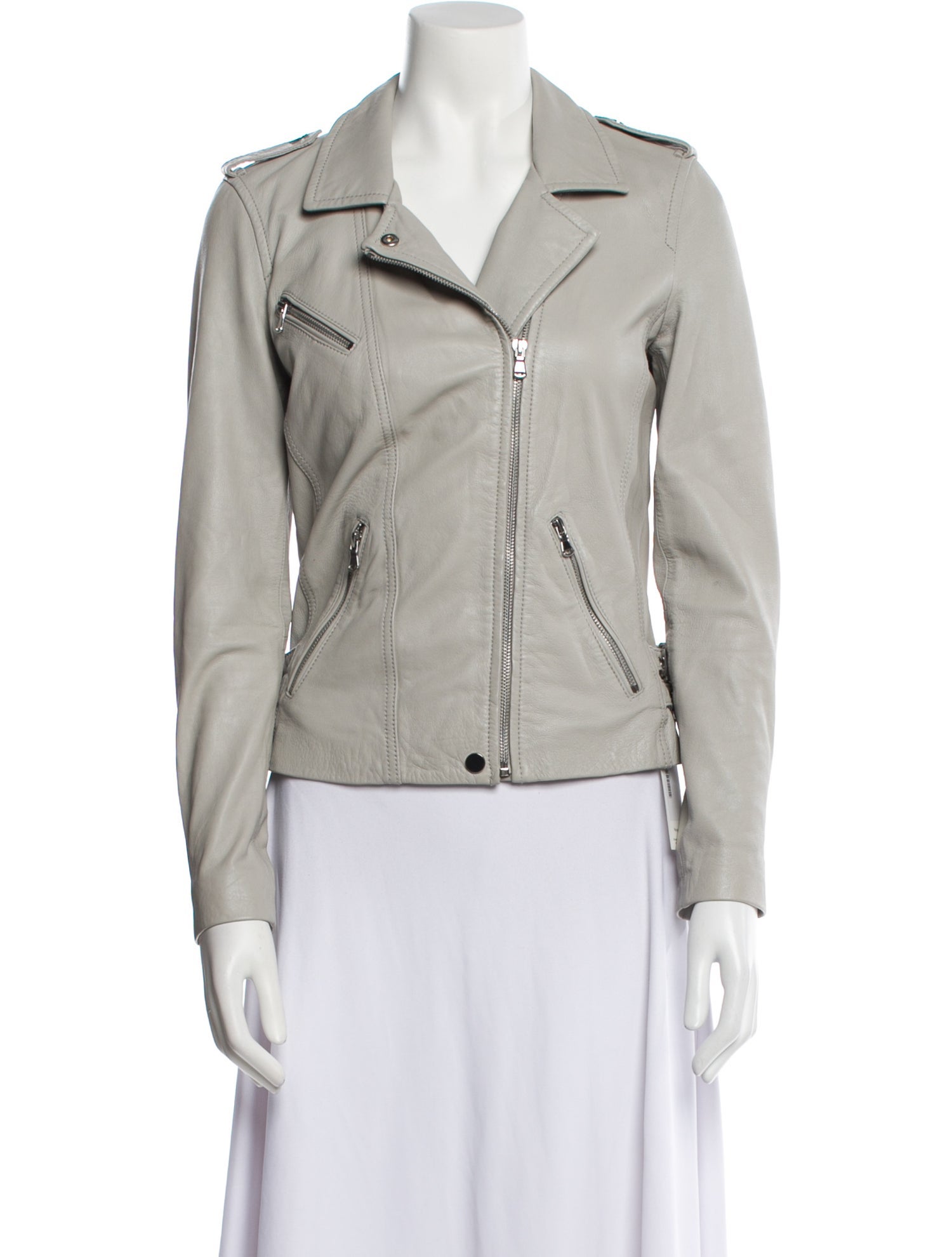 Rebecca Taylor Lamb Leather Biker Jacket
