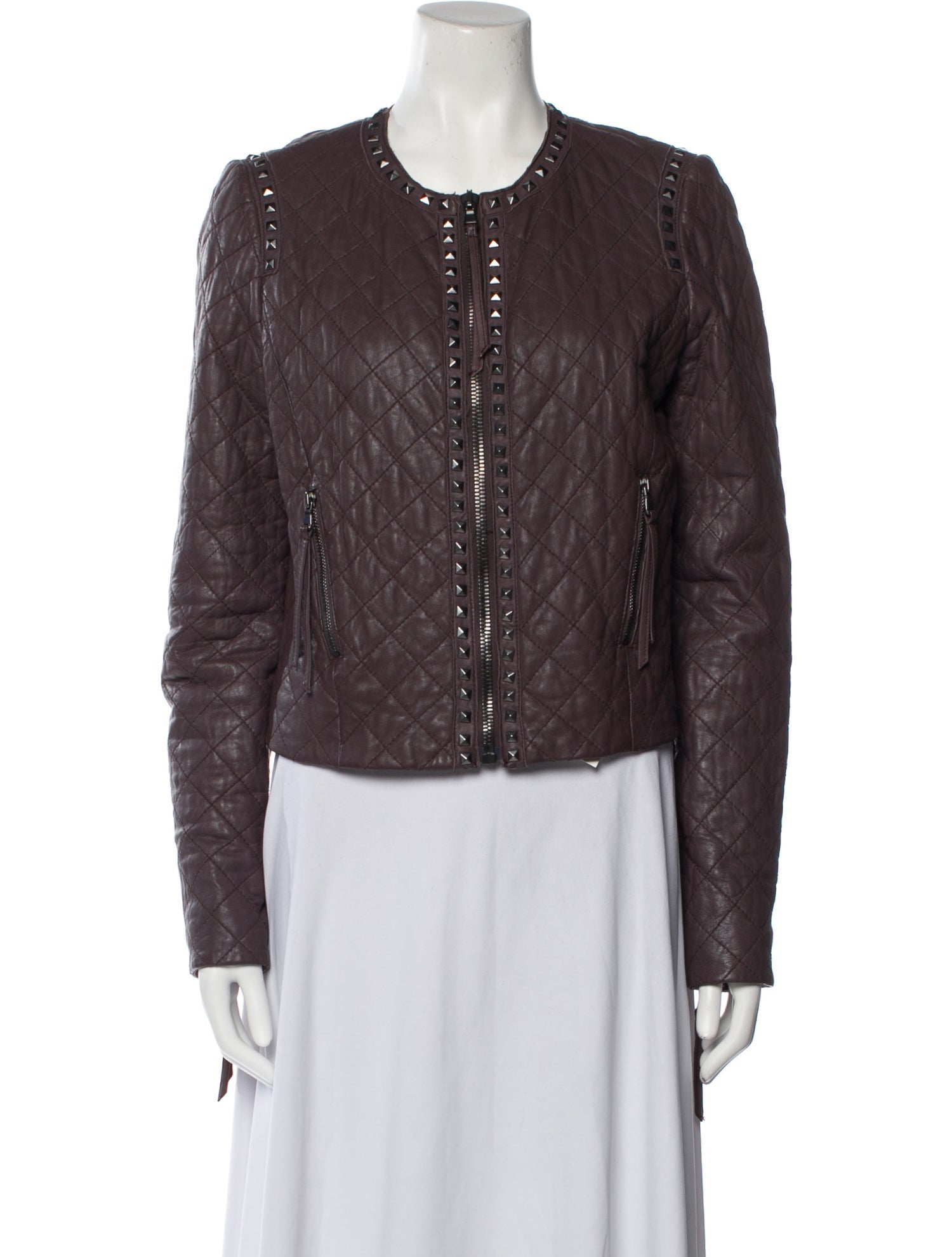Rebecca Taylor Lamb Leather Biker Jacket