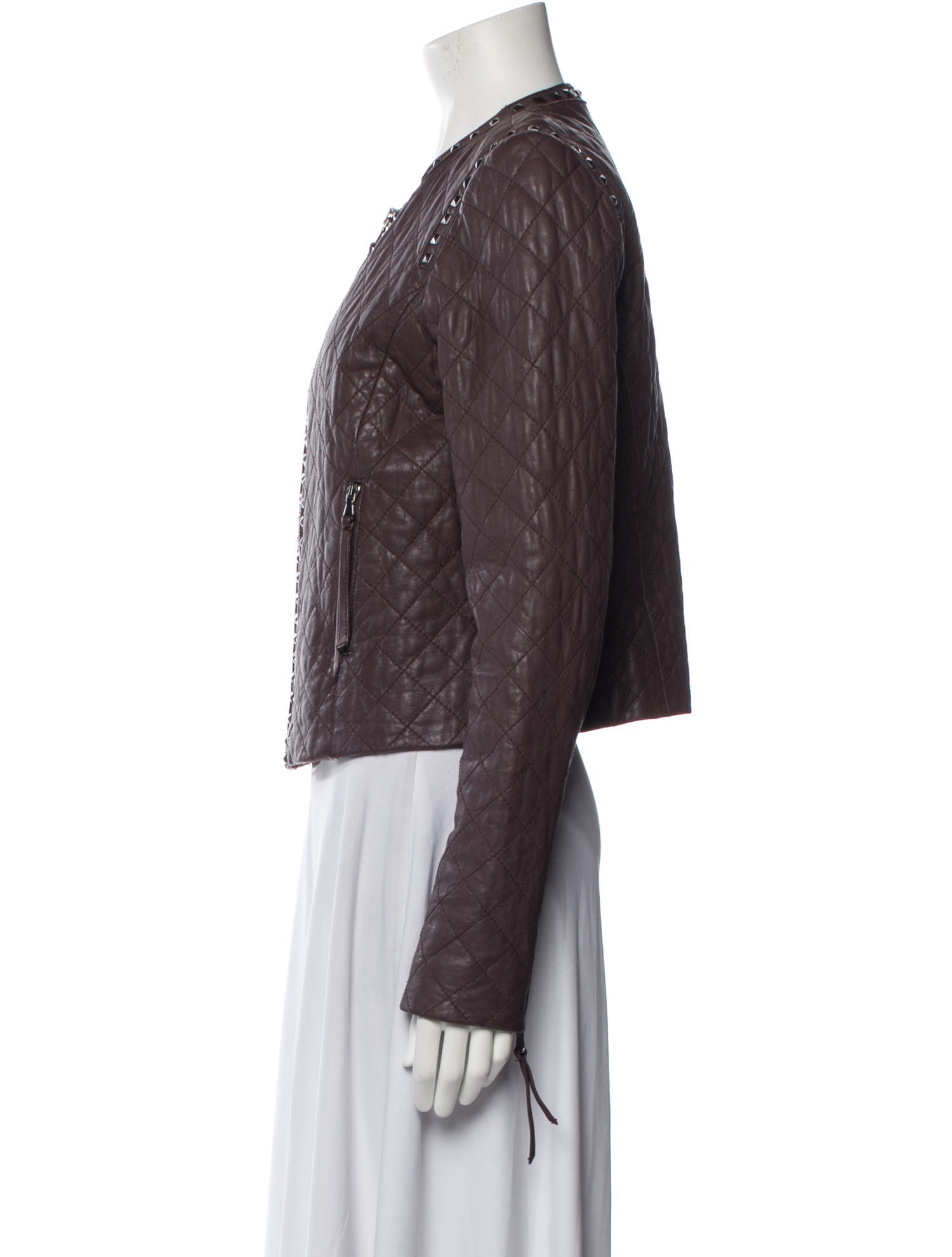 Rebecca Taylor Lamb Leather Biker Jacket