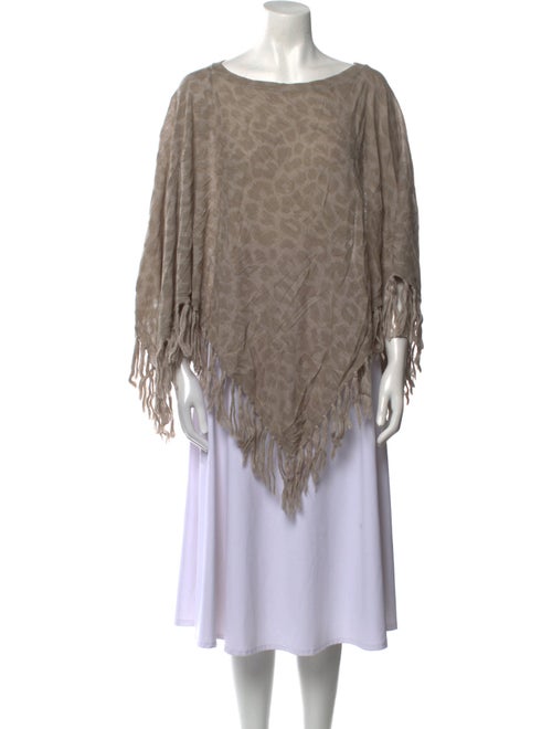 Rebecca Taylor Tie-Dye Print Bateau Neckline Sweater