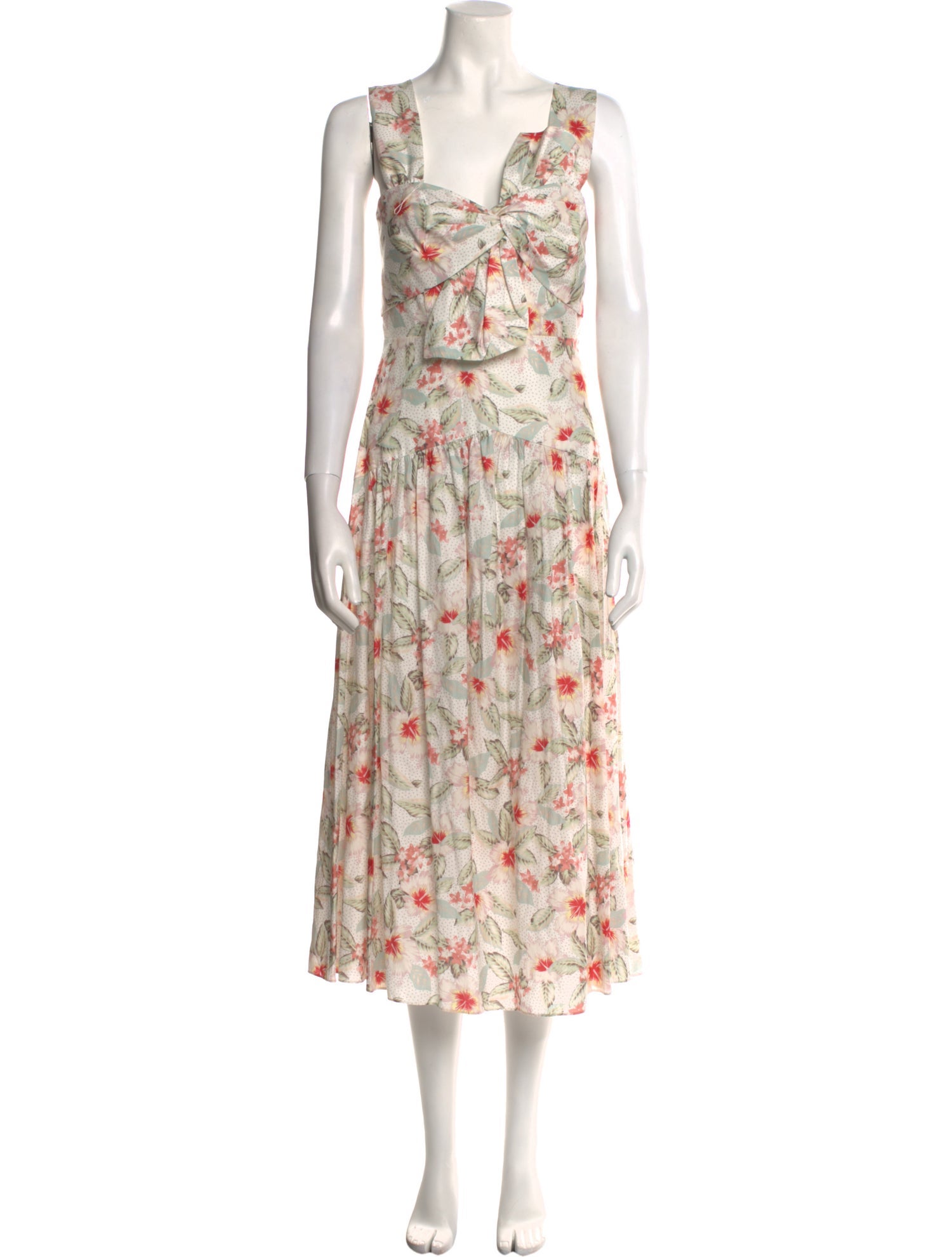 Rebecca Taylor Floral Print Long Dress
