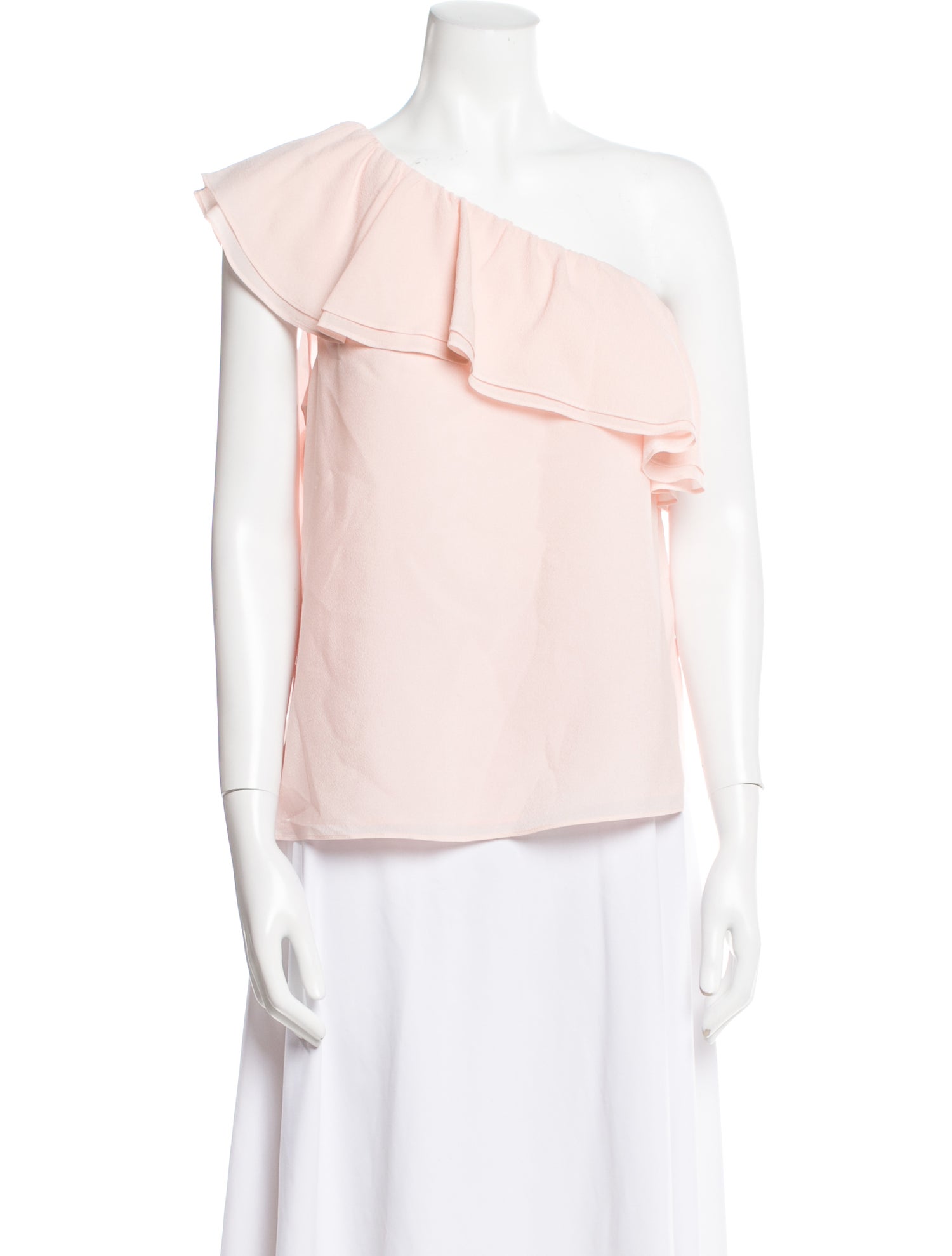 Rebecca Taylor Silk One-Shoulder Blouse