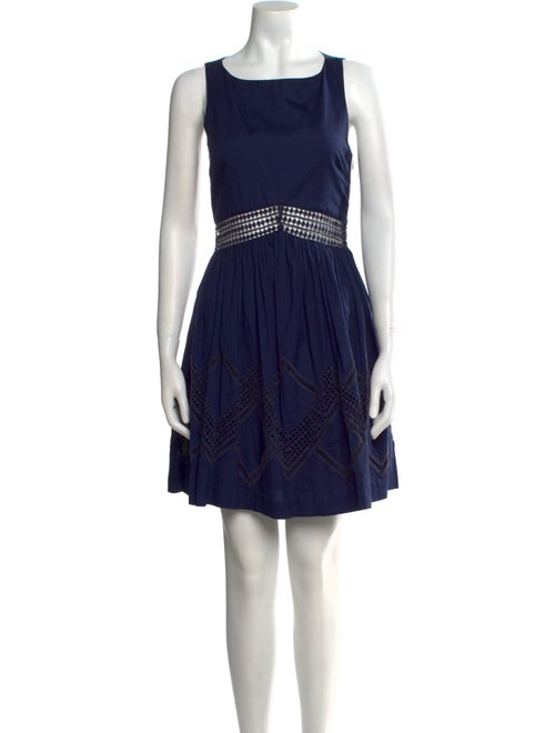 Rebecca Taylor Scoop Neck Mini Dress