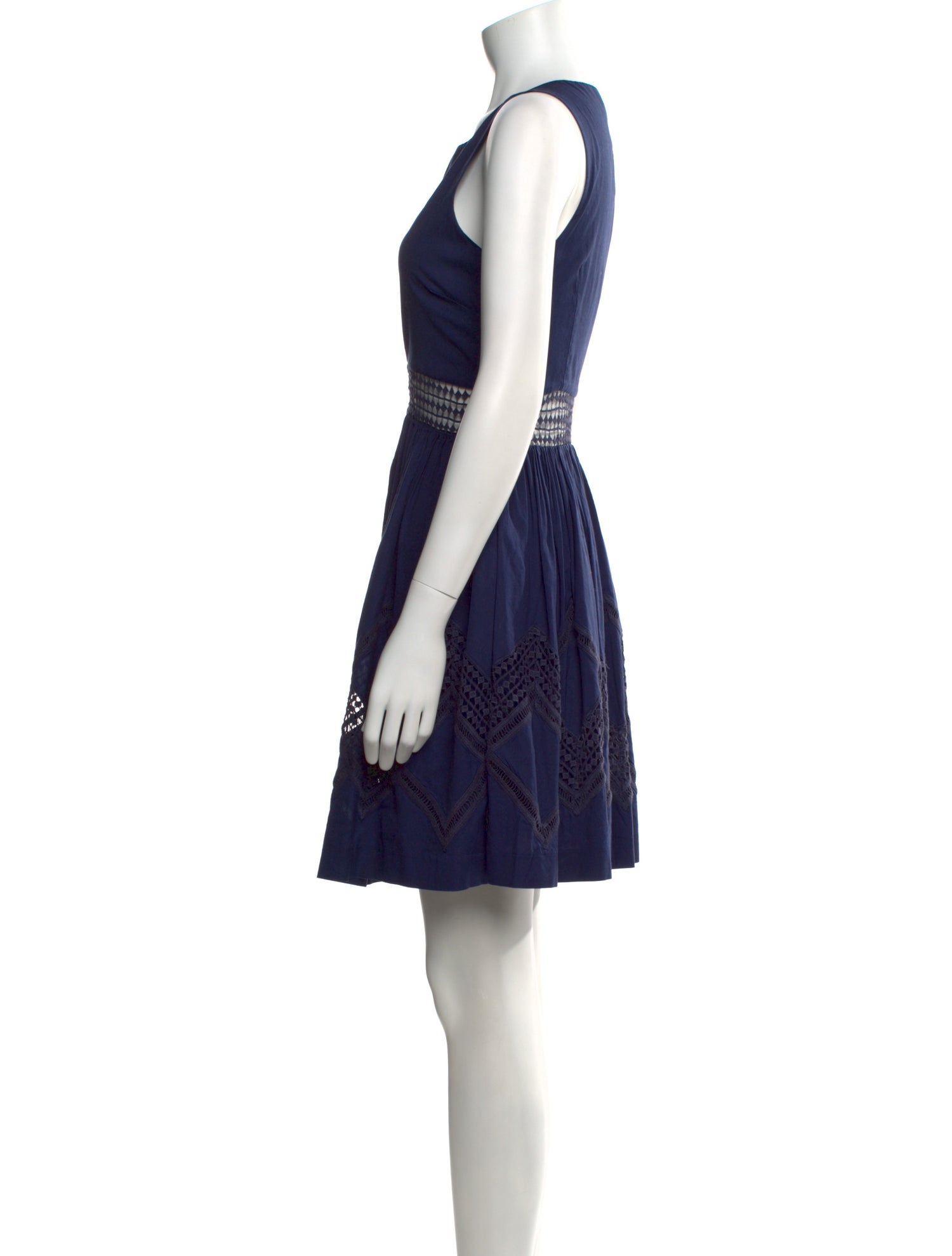 Rebecca Taylor Scoop Neck Mini Dress