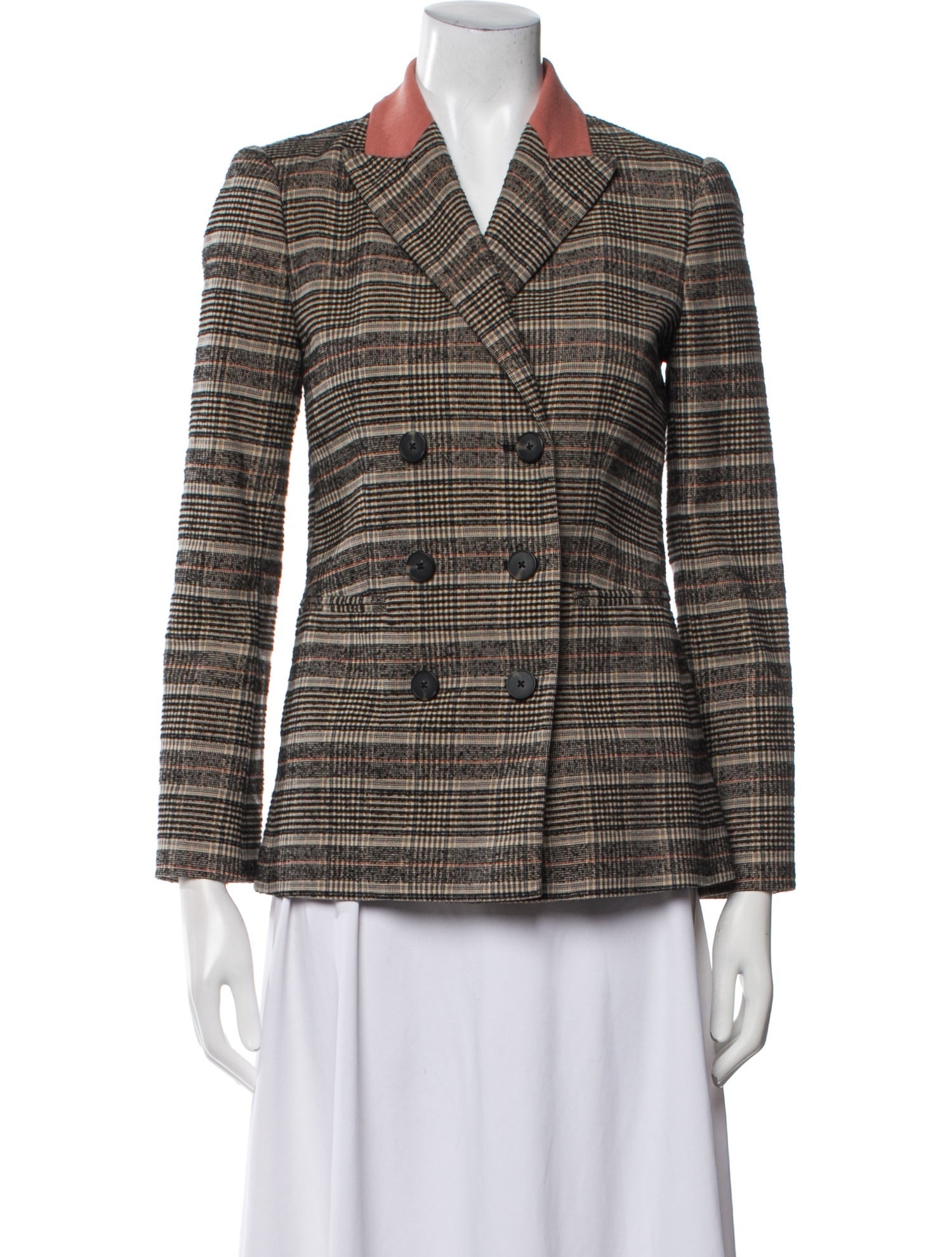 Rebecca Taylor Plaid Print Blazer