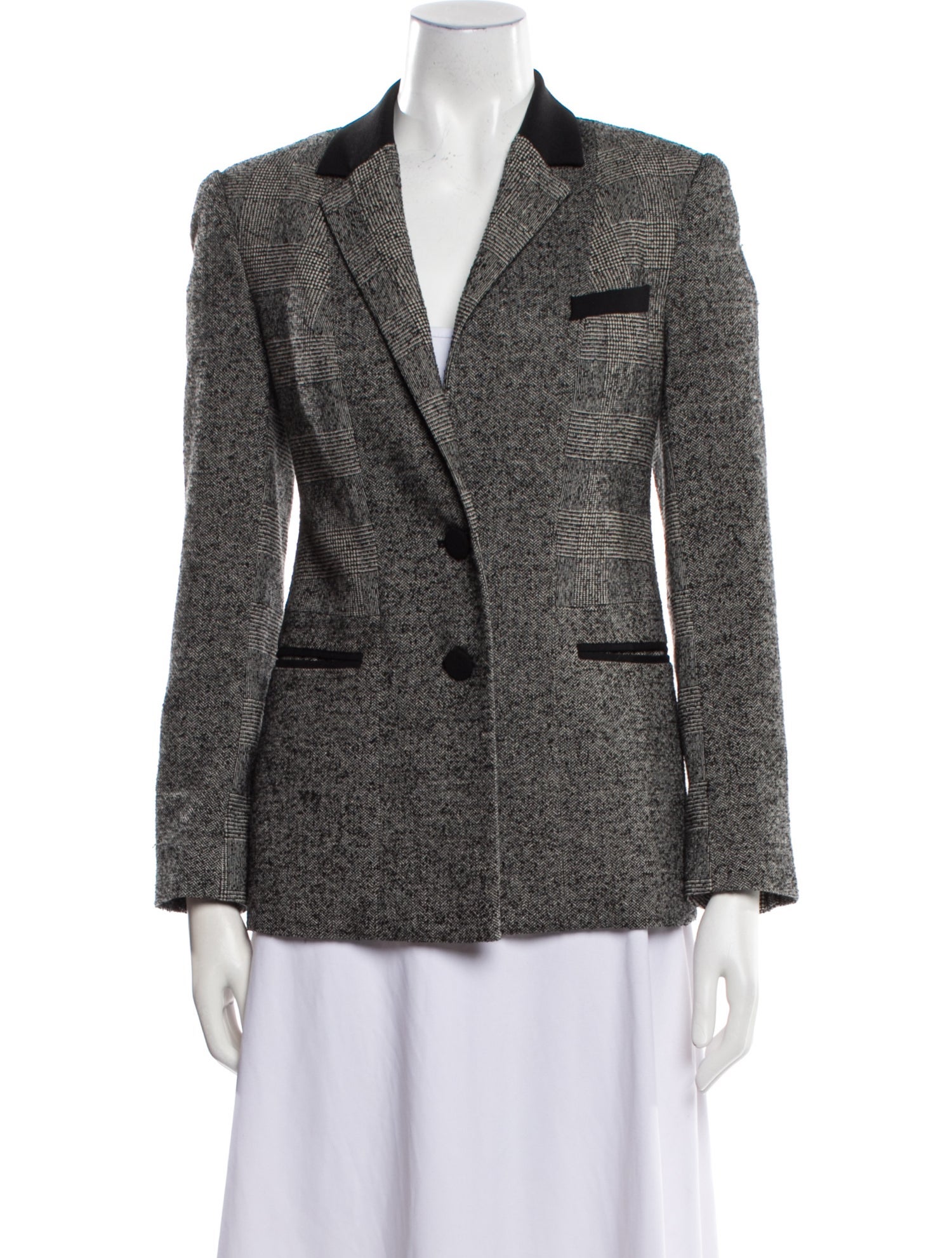 Rebecca Taylor Plaid Print Blazer