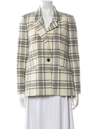 Rebecca Taylor Plaid Print Blazer