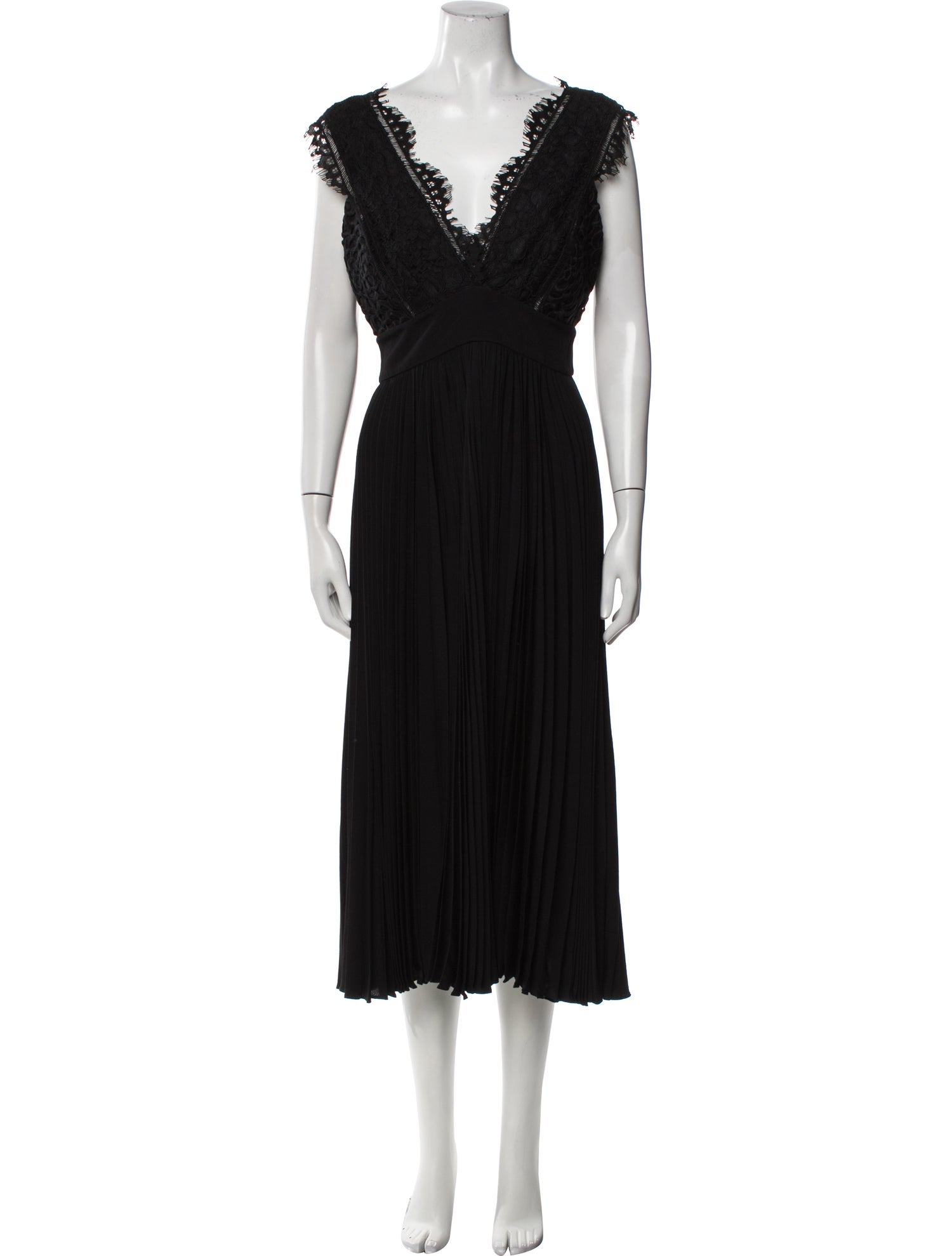 Rebecca Taylor V-Neck Midi Length Dress