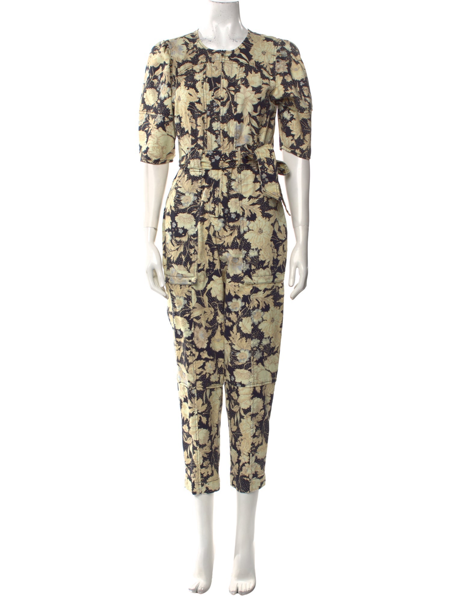 Rebecca Taylor Floral Print Scoop Neck Jumpsuit w/ Tags