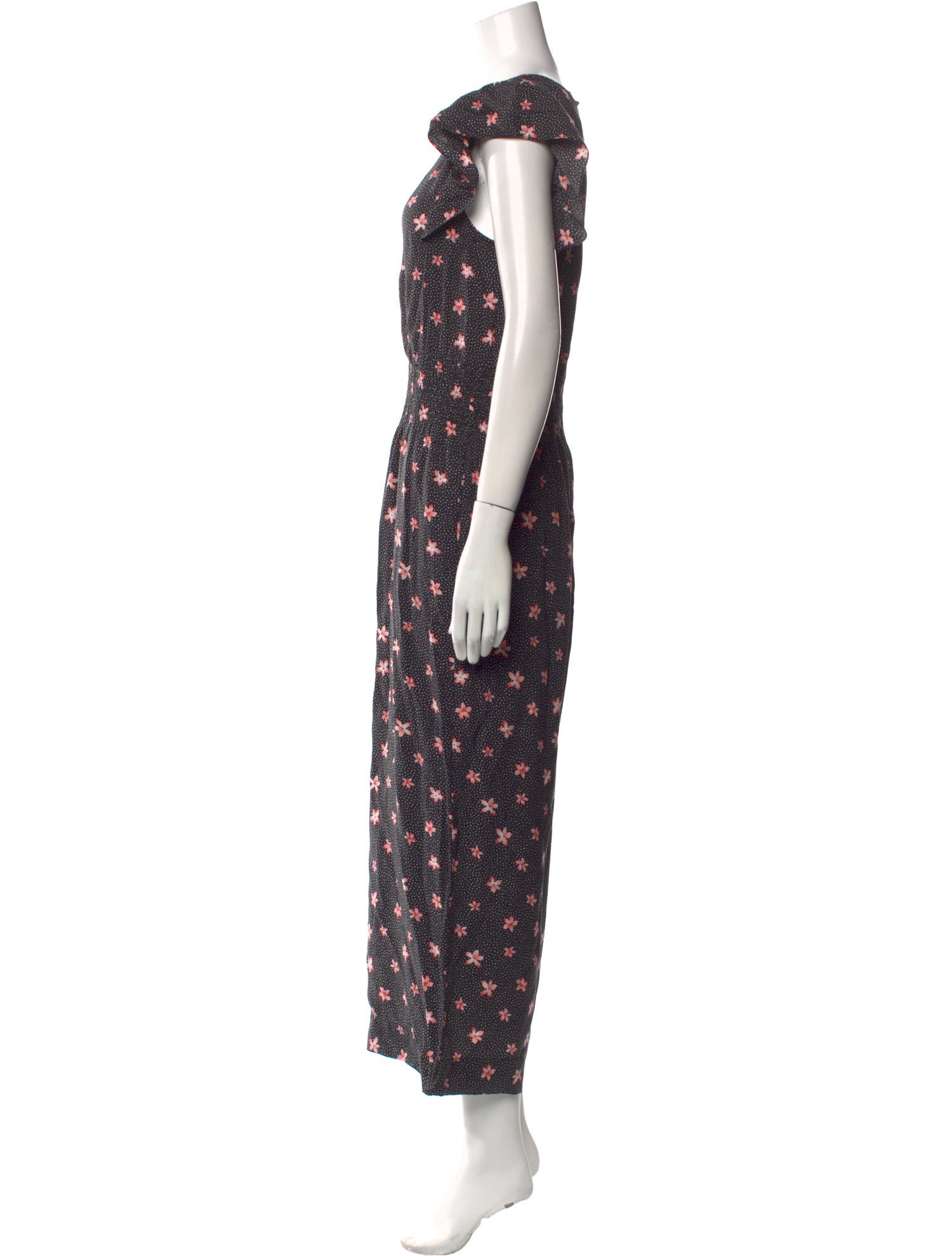 Rebecca Taylor Floral Print V-Neck Jumpsuit w/ Tags