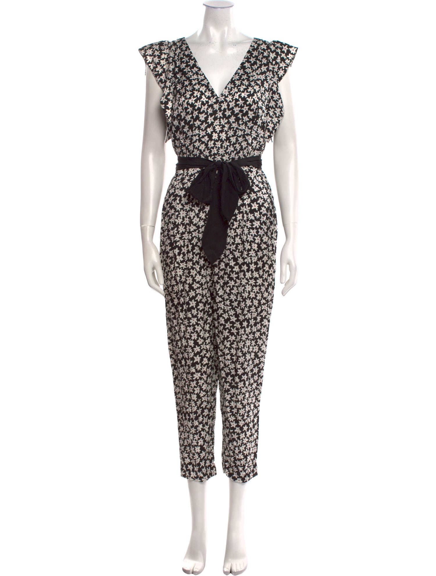 Rebecca Taylor Floral Print V-Neck Jumpsuit w/ Tags