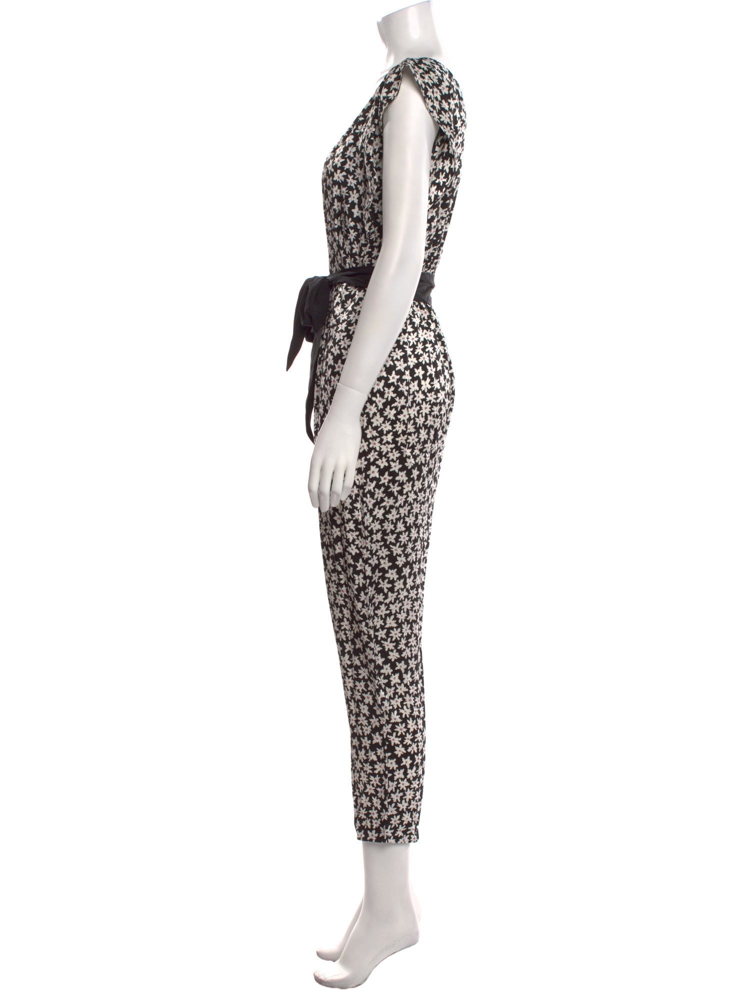 Rebecca Taylor Floral Print V-Neck Jumpsuit w/ Tags