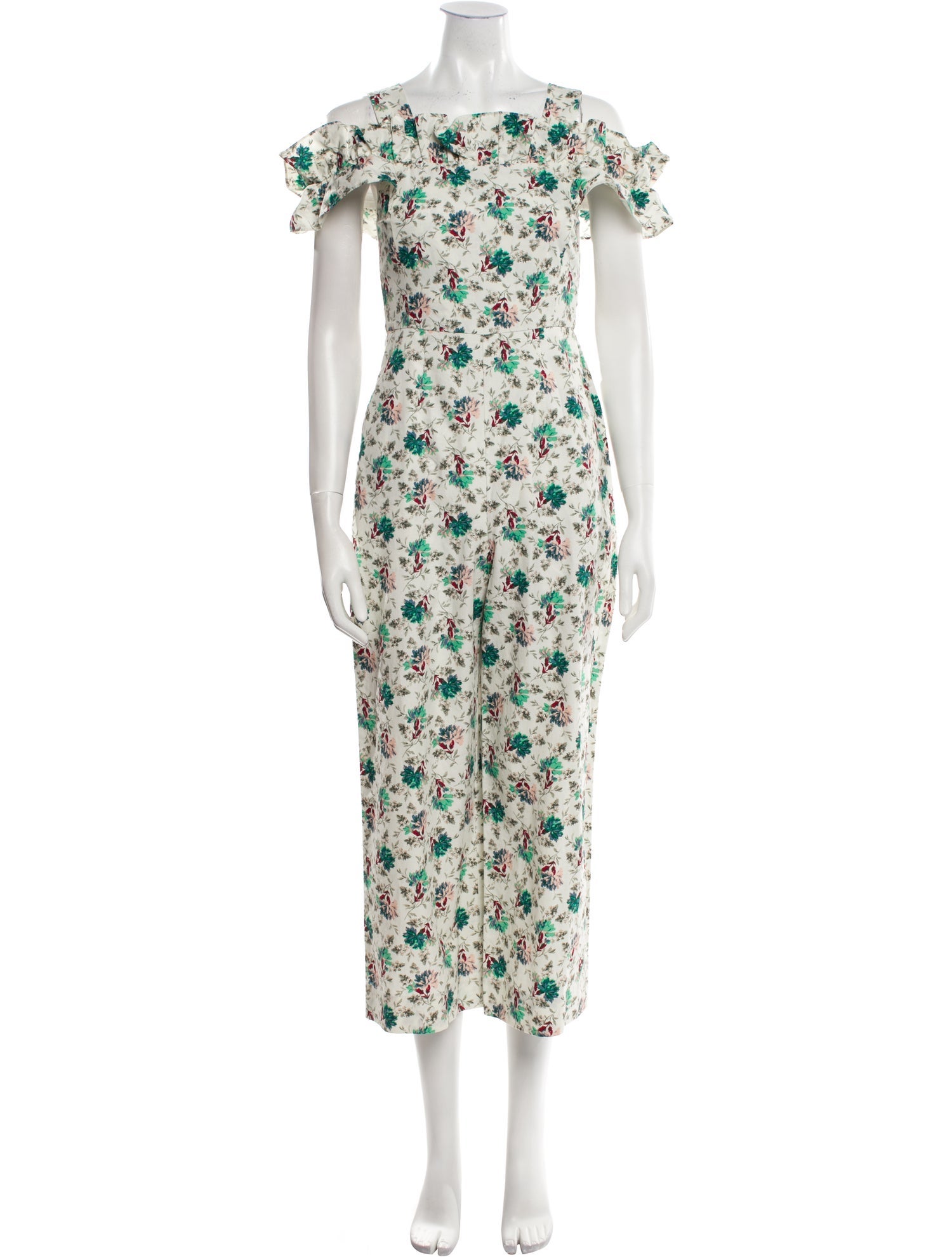 Rebecca Taylor Floral Print Scoop Neck Jumpsuit w/ Tags