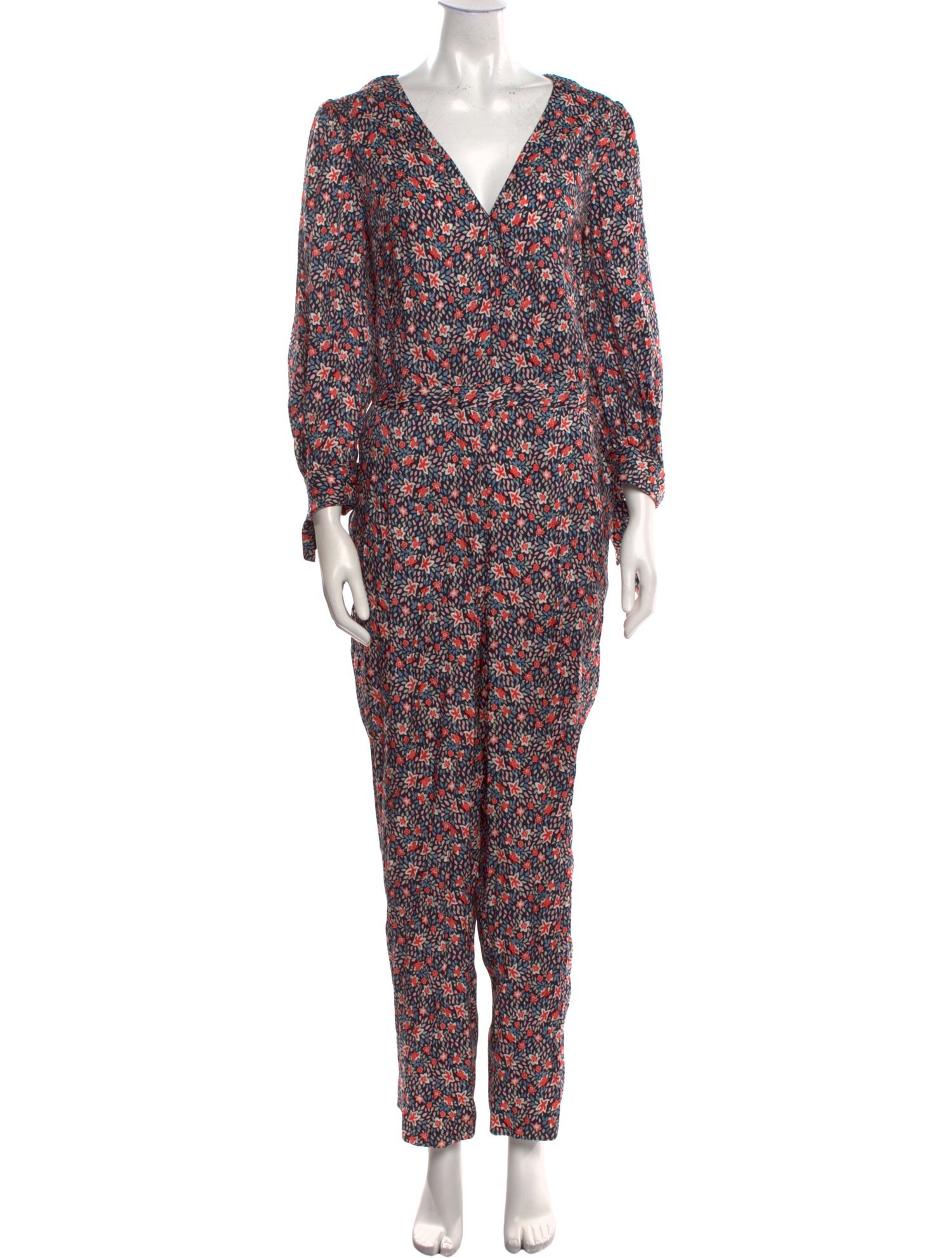 Rebecca Taylor Floral Print V-Neck Jumpsuit w/ Tags