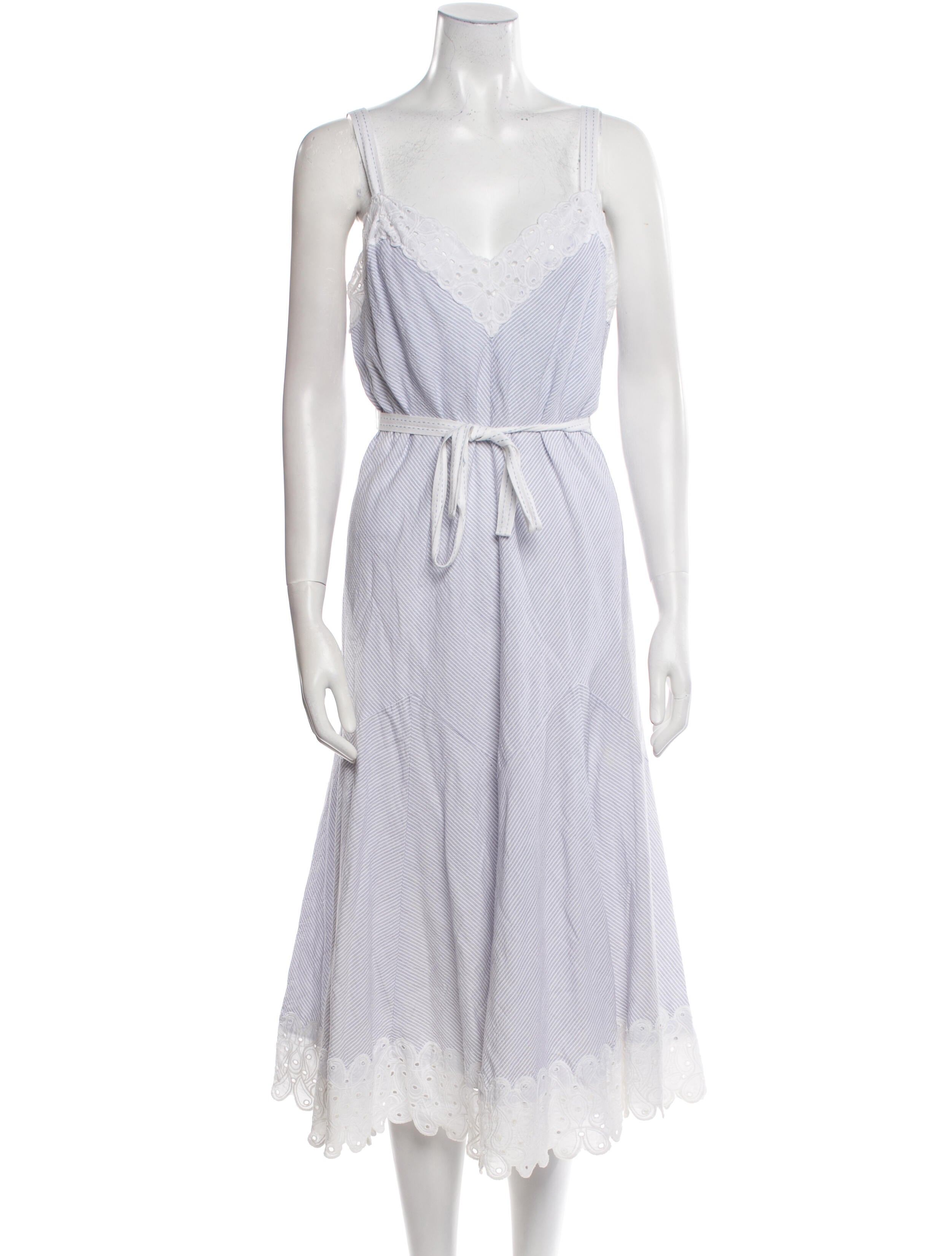 Rebecca Taylor Striped Midi Length Dress w/ Tags