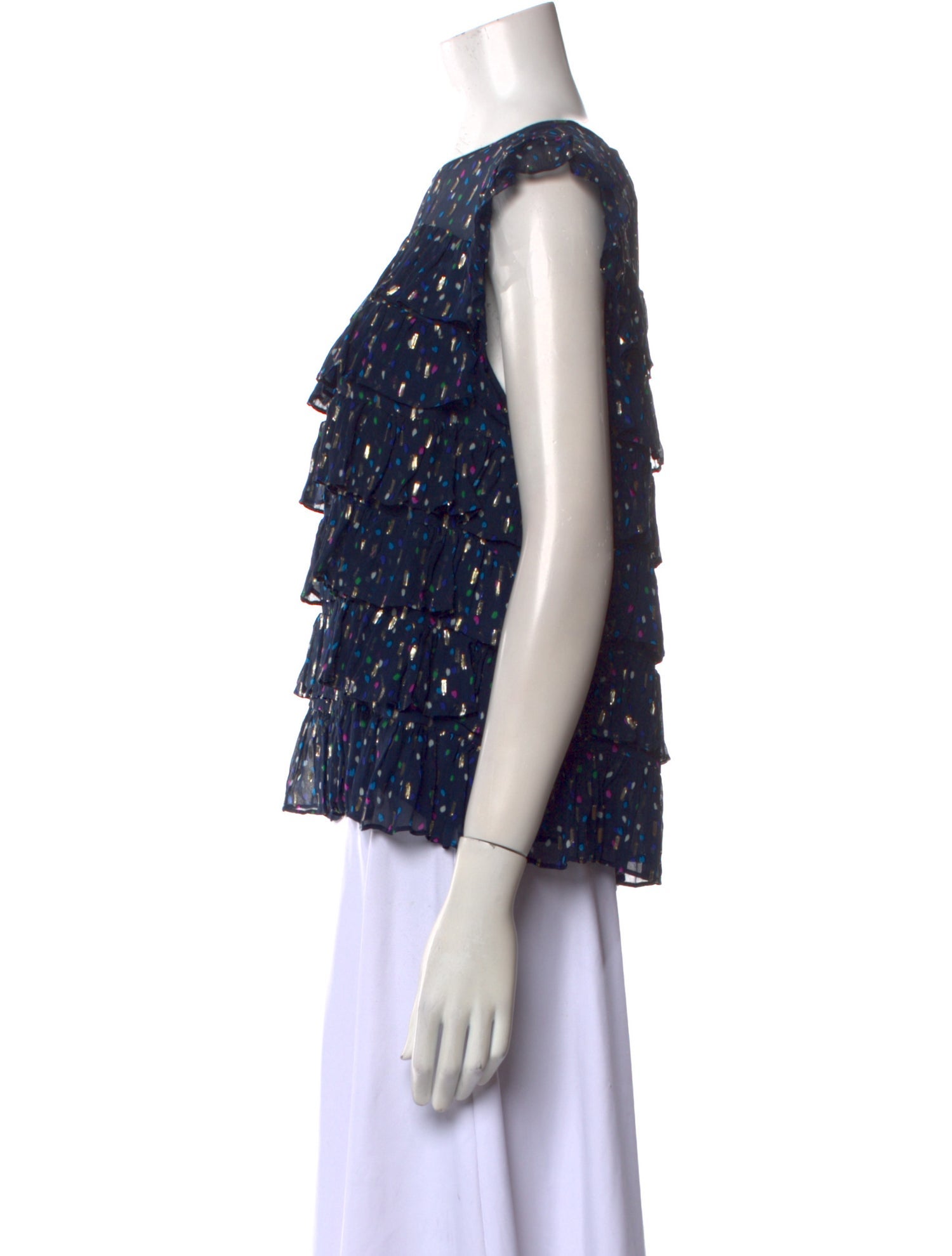 Rebecca Taylor Silk Bateau Neckline Blouse w/ Tags