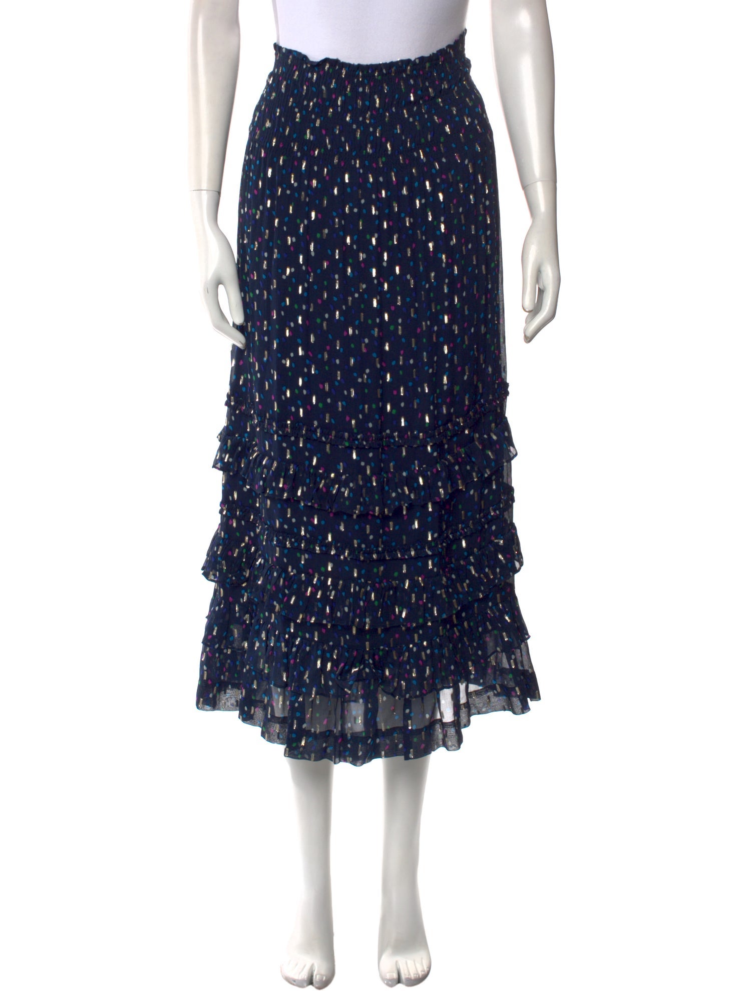 Rebecca Taylor Silk Midi Length Skirt w/ Tags