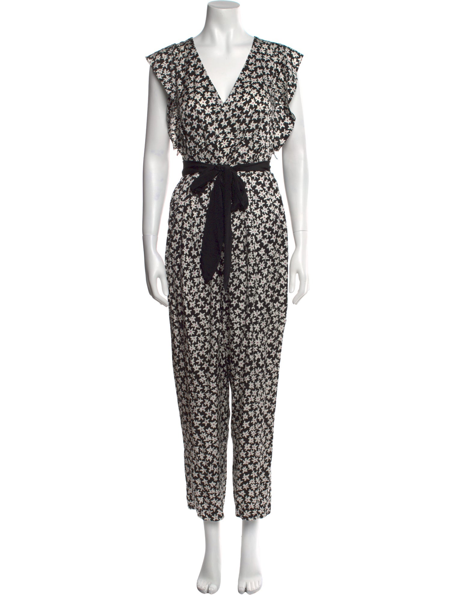 Rebecca Taylor Floral Print V-Neck Jumpsuit w/ Tags